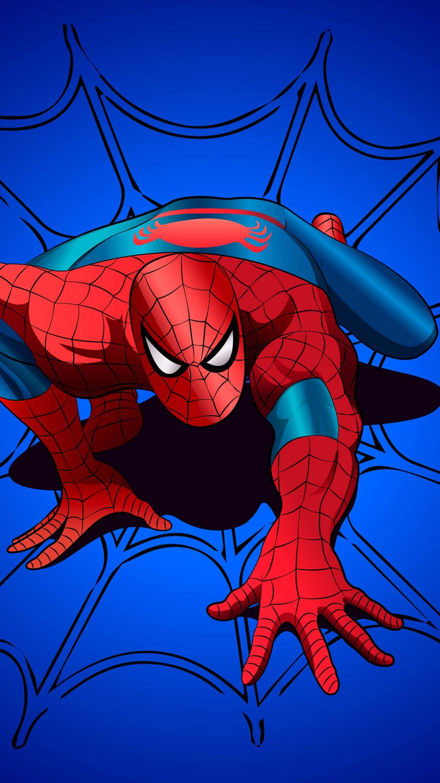 1440x2560 Spiderman Swinging Into Action