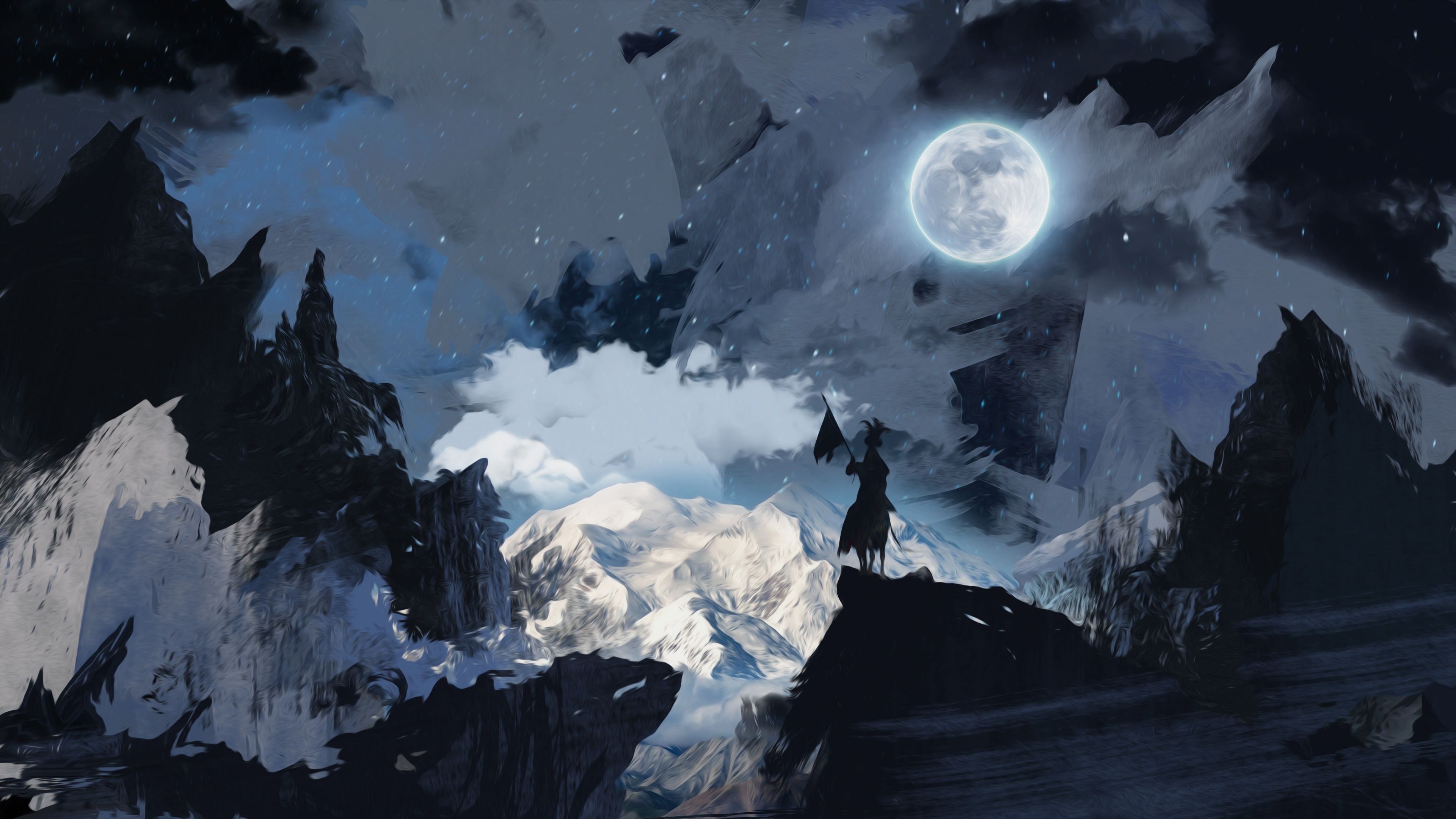 3840x2160 Lonely knight