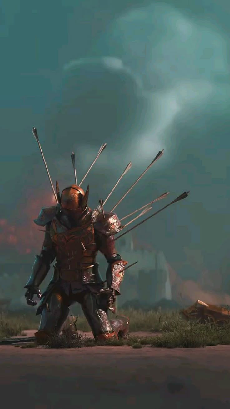 736x1308 Lonely Knight Wallpaper