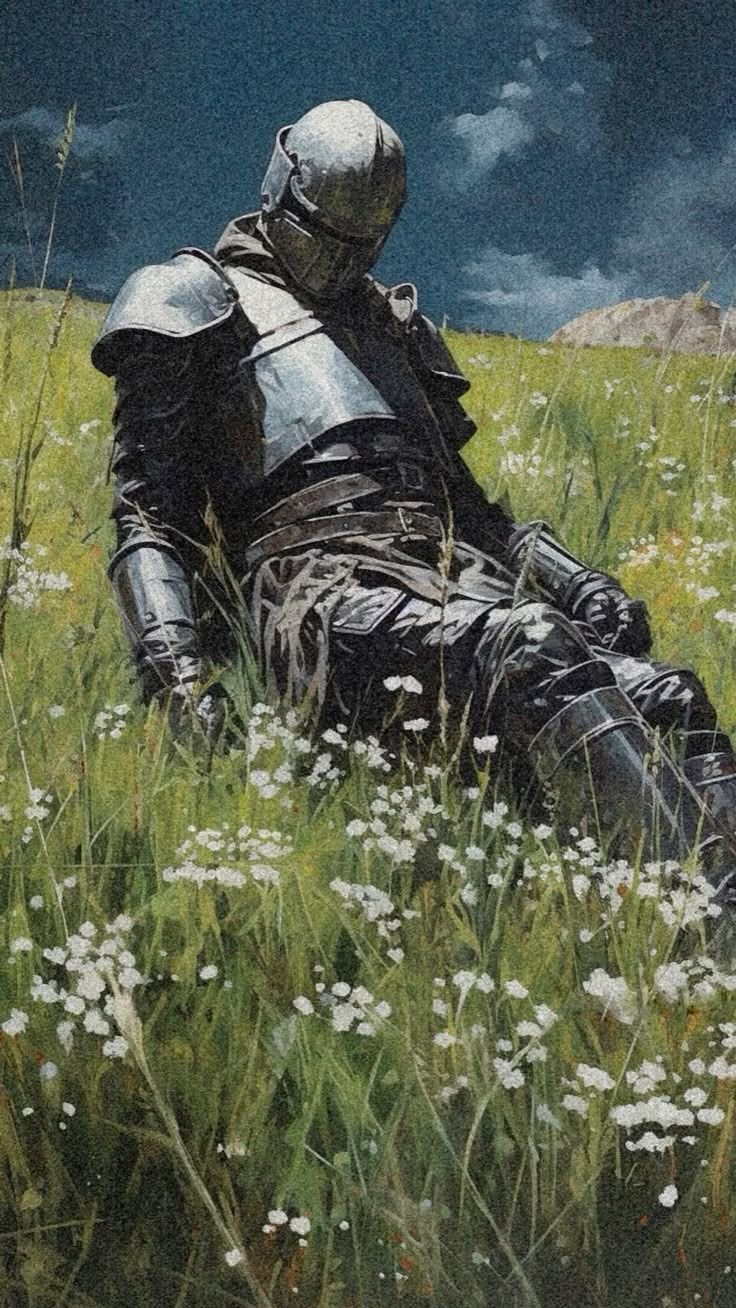 736x1308 Knight profile picture. Knight sitting down wallpaper, Lonely knight, Dark fantasy artwork
