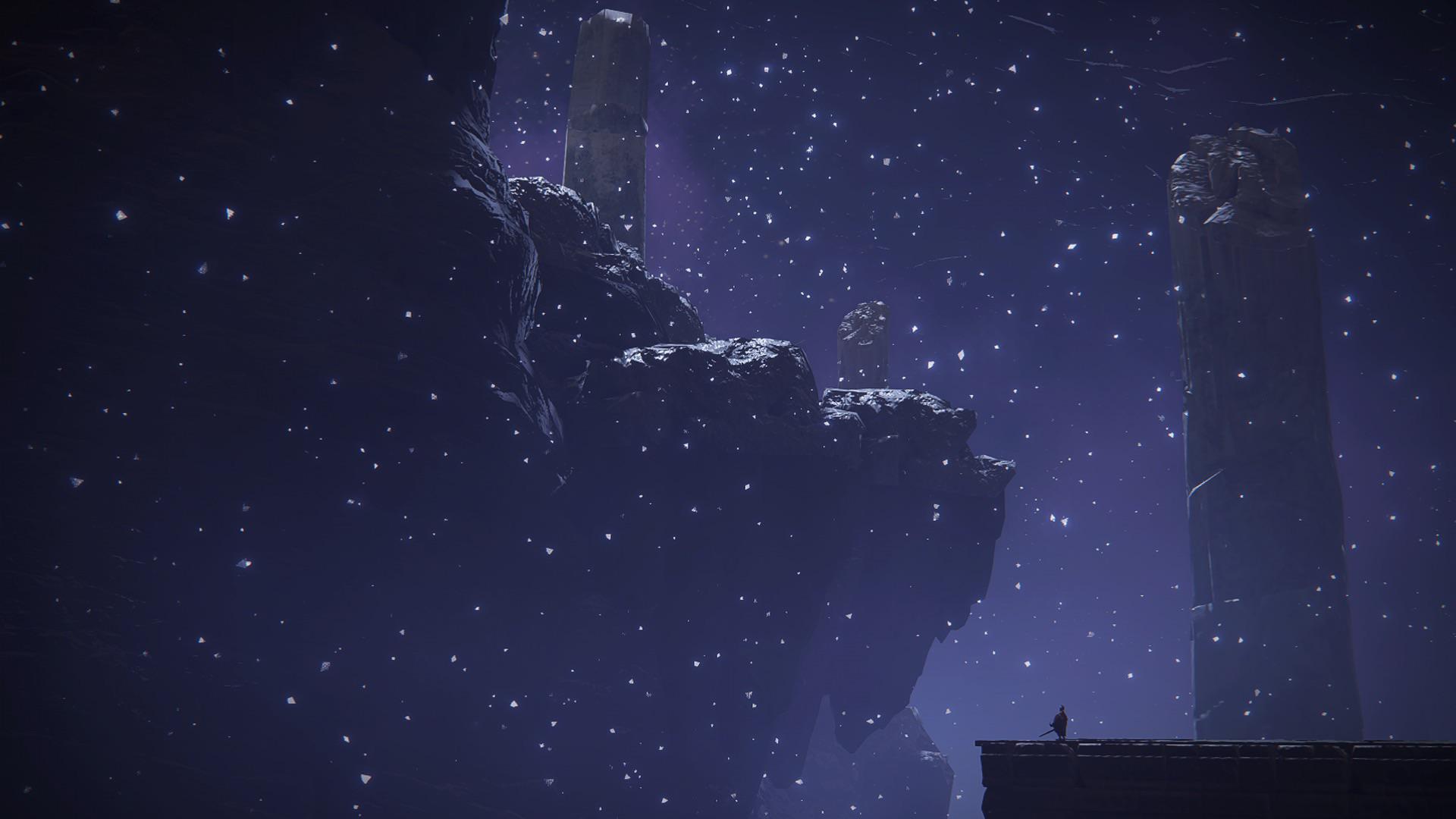 1920x1080 A lonely knight gazing into the stars