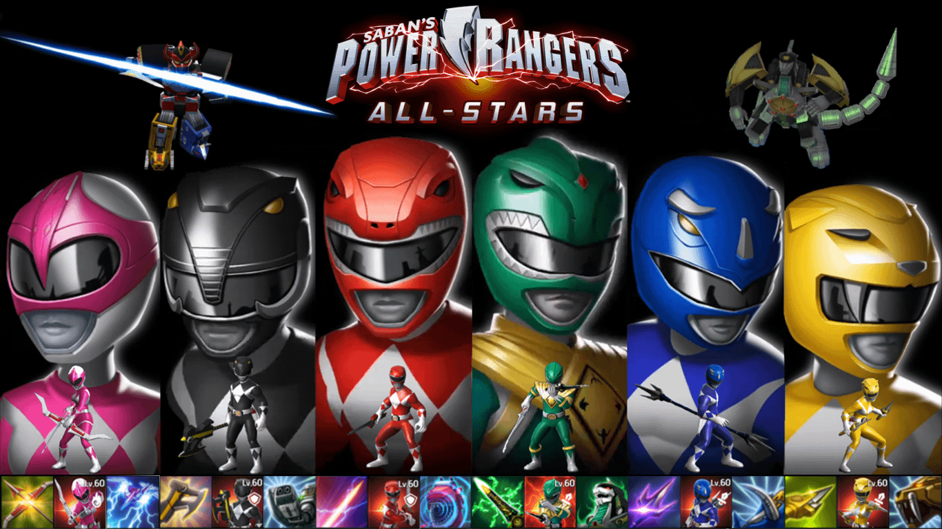 1366x768 MMPR Wallpaper (Power Rangers AllStars)