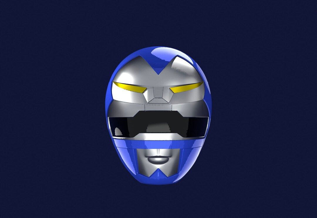 1080x745 Power Rangers Lost Galaxy Blue Ranger Helmet 3D File
