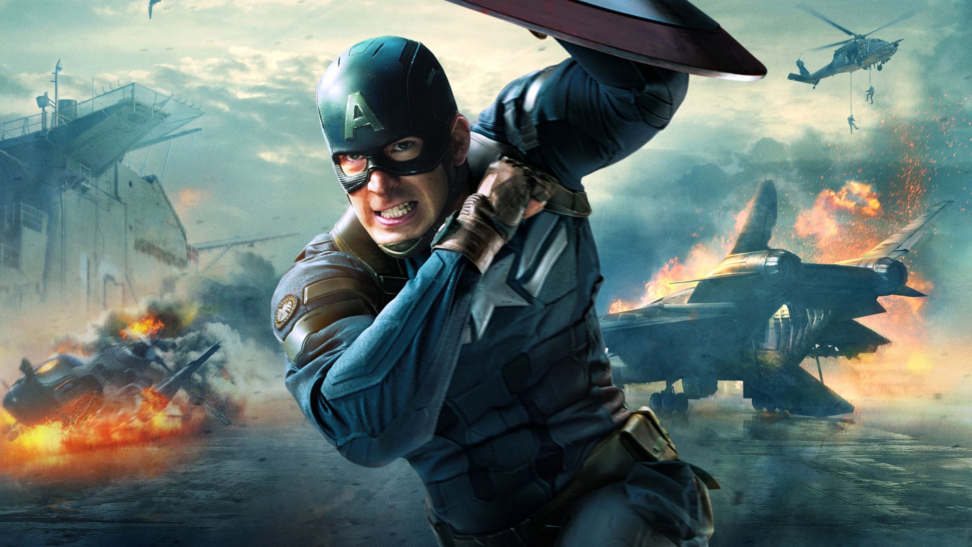 1920x1080 Wallpaper Marvel, Steve Rogers, Captain America The Winter Soldier, soldier for mobile and desktop, section фильмы, resolution 1920x1080