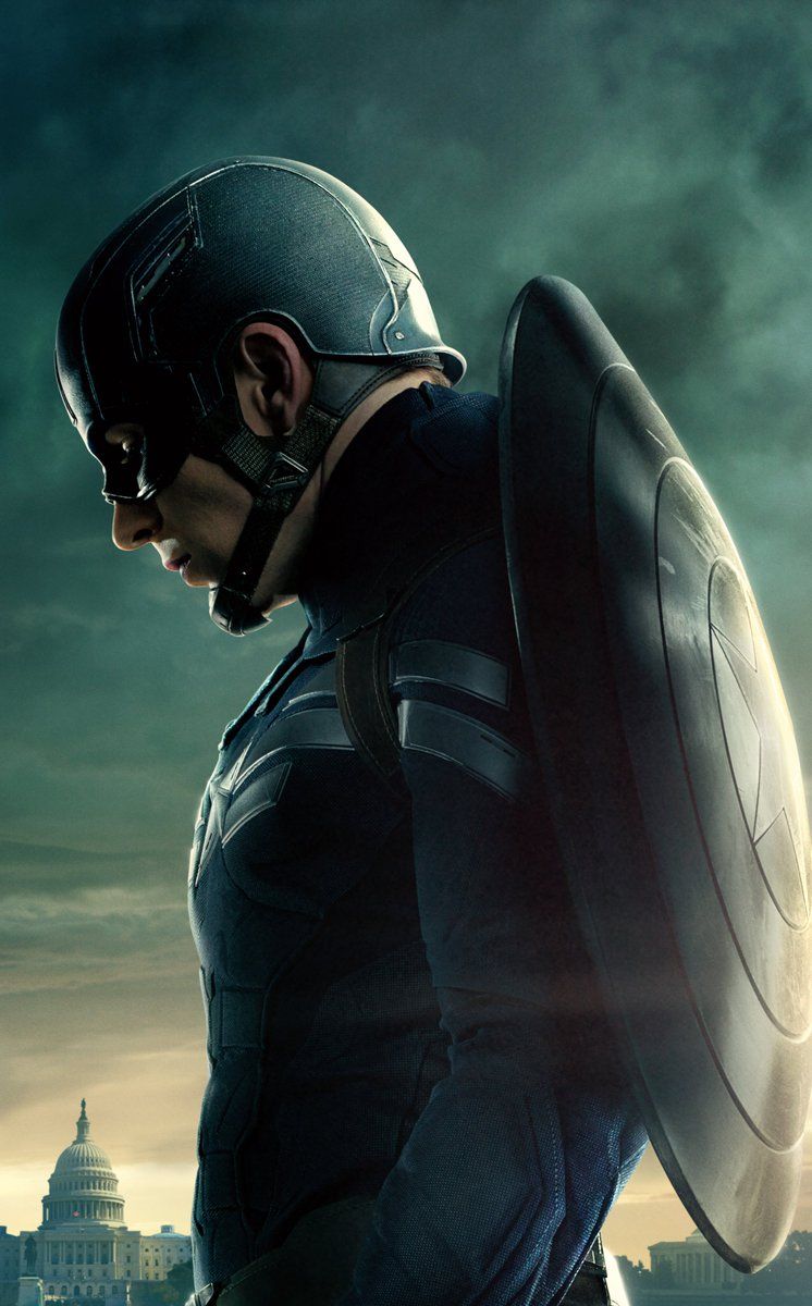 746x1200 Captain America: The Winter Soldier (4K UHD) HIGH RES TEXTLESS POSTER With Chris Evans!