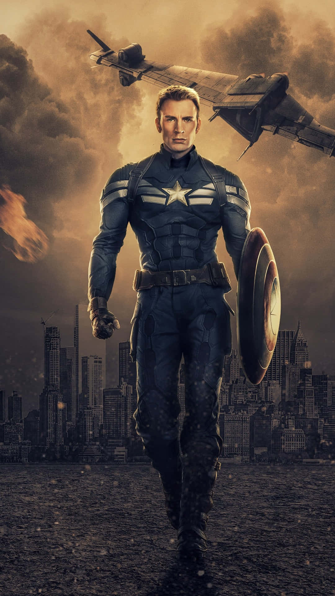 1080x1920 Download 4k Captain America In The Winter Soldier Wallpaper