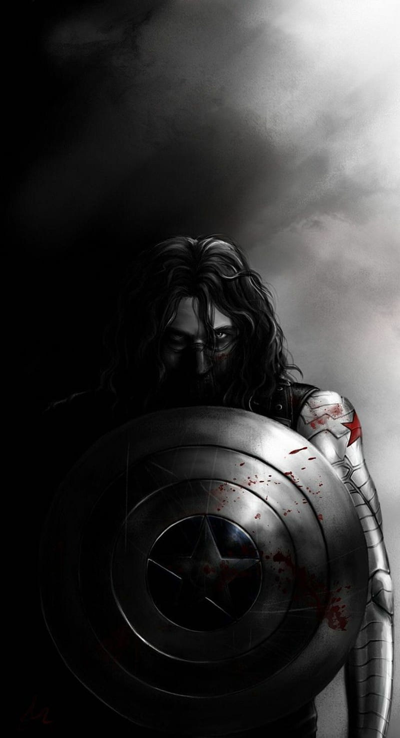 800x1475 Winter Soldier, bucky, bucky barnes, captain america, comics, disney, falcon, HD phone wallpaper