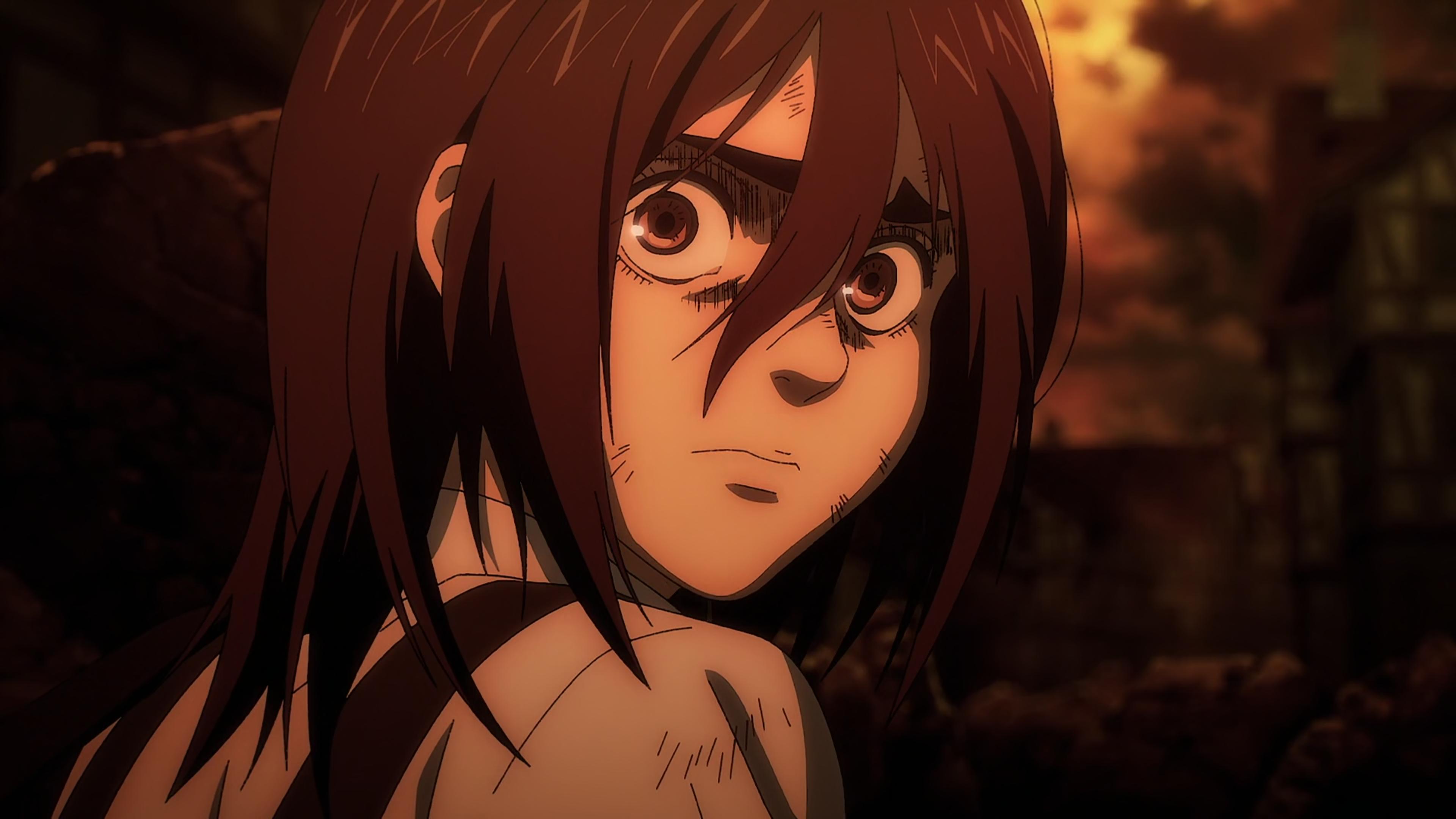 3840x2160 Attack on Titan Thaw (TV Episode 2022) Sakura as Gabi Braun