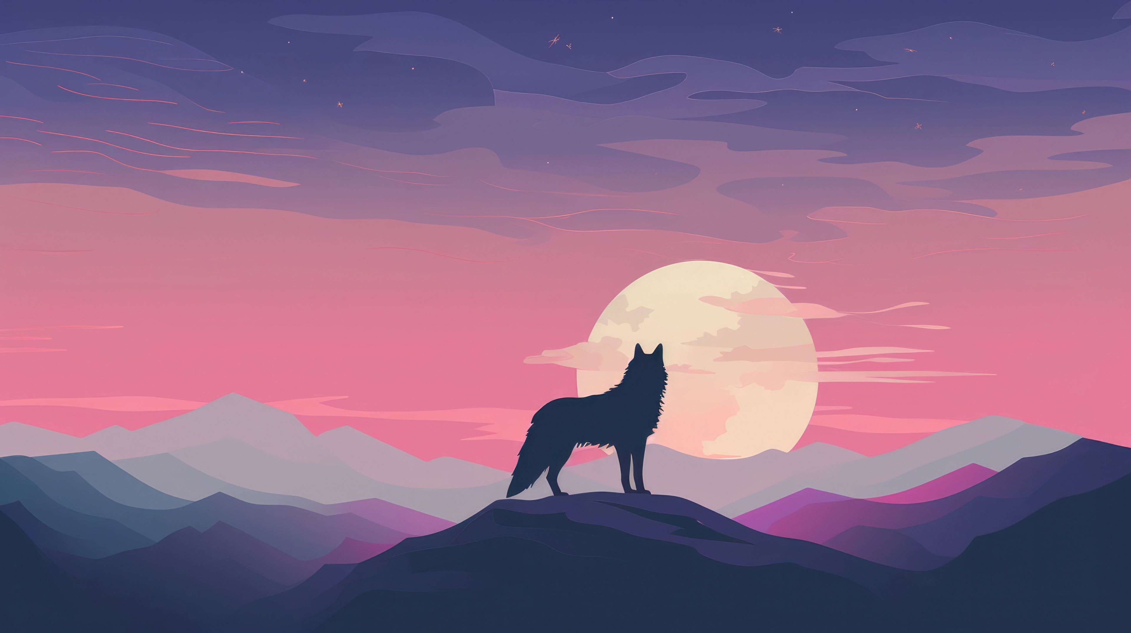 3840x2152 Graceful Minimalism Fox In Focus Wallpaper, HD Artist Wallpaper, 4k Wallpaper, Image, Background, Photos and Picture