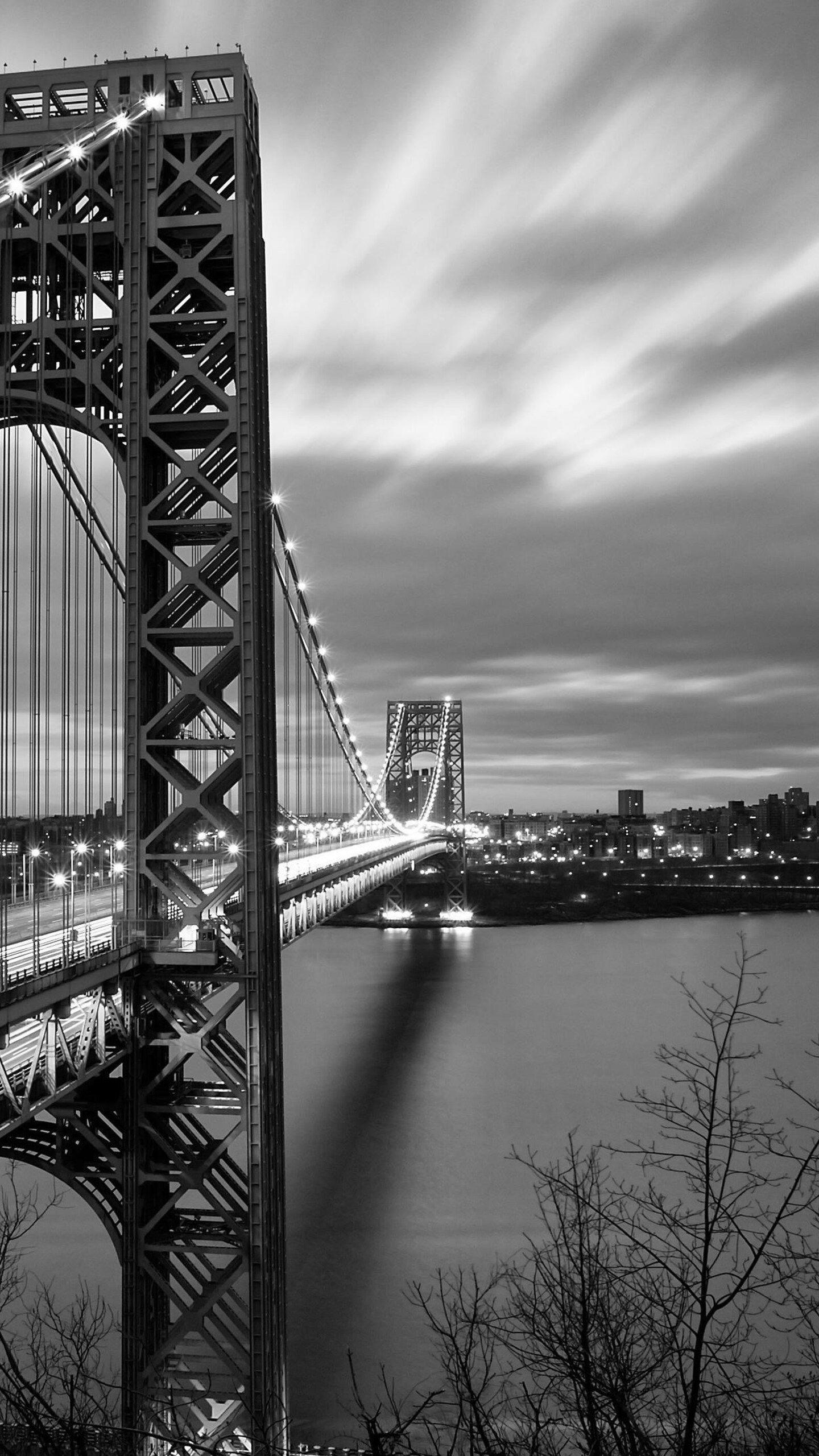 1440x2560 Bridge Black and White Samsung Galaxy S S7 , Google Pixel XL , Nexus 6P , LG G5 HD 4k Wallpaper, Image, Background, Photo and Picture