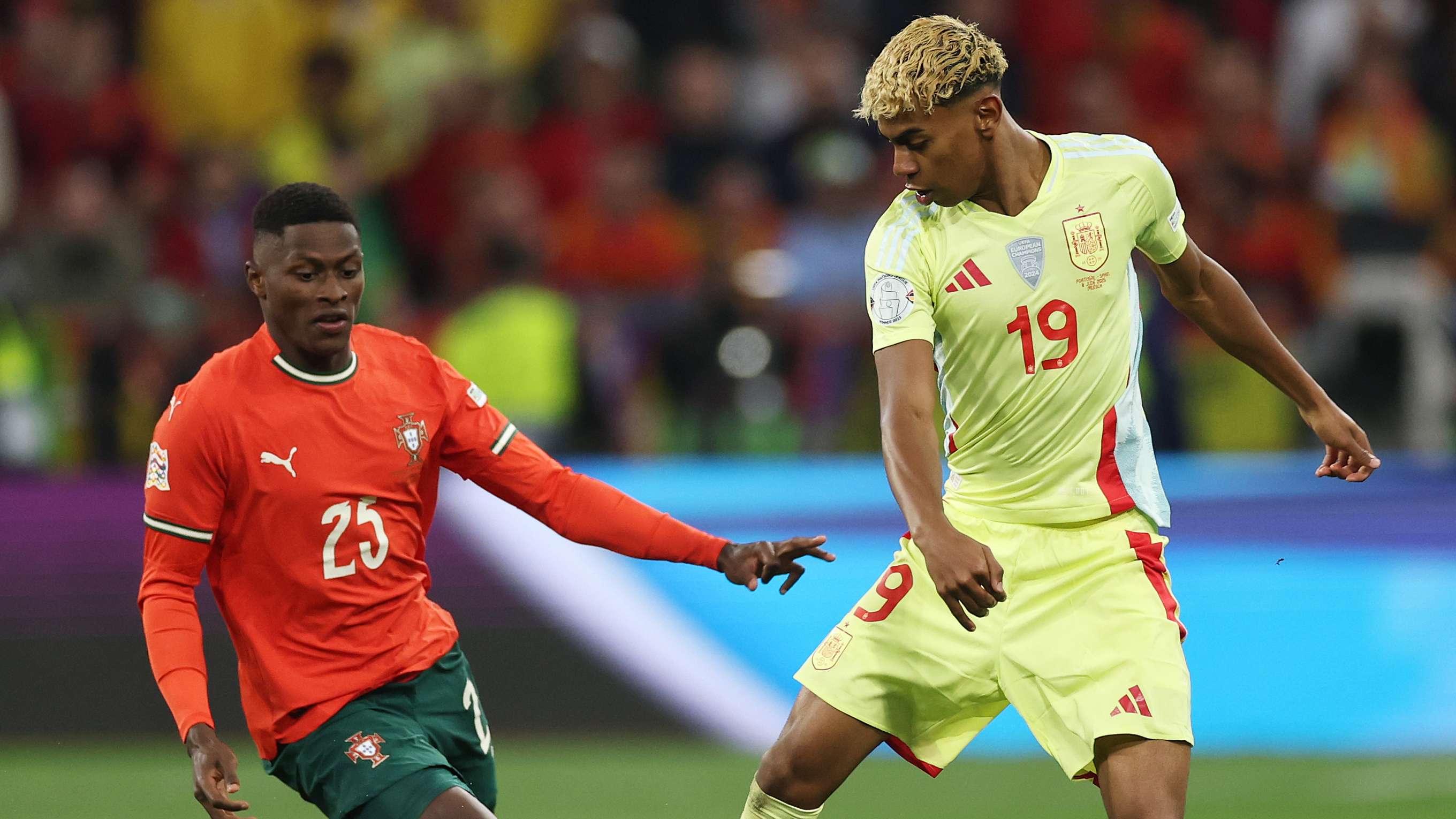 2720x1530 Portugal hero Nuno Mendes revels in 'cancelling out' Lamine Yamal as PSG star keeps Barcelona wonderkid quiet in Portugal's Nations League triumph over Spain. Goal.com Ghana