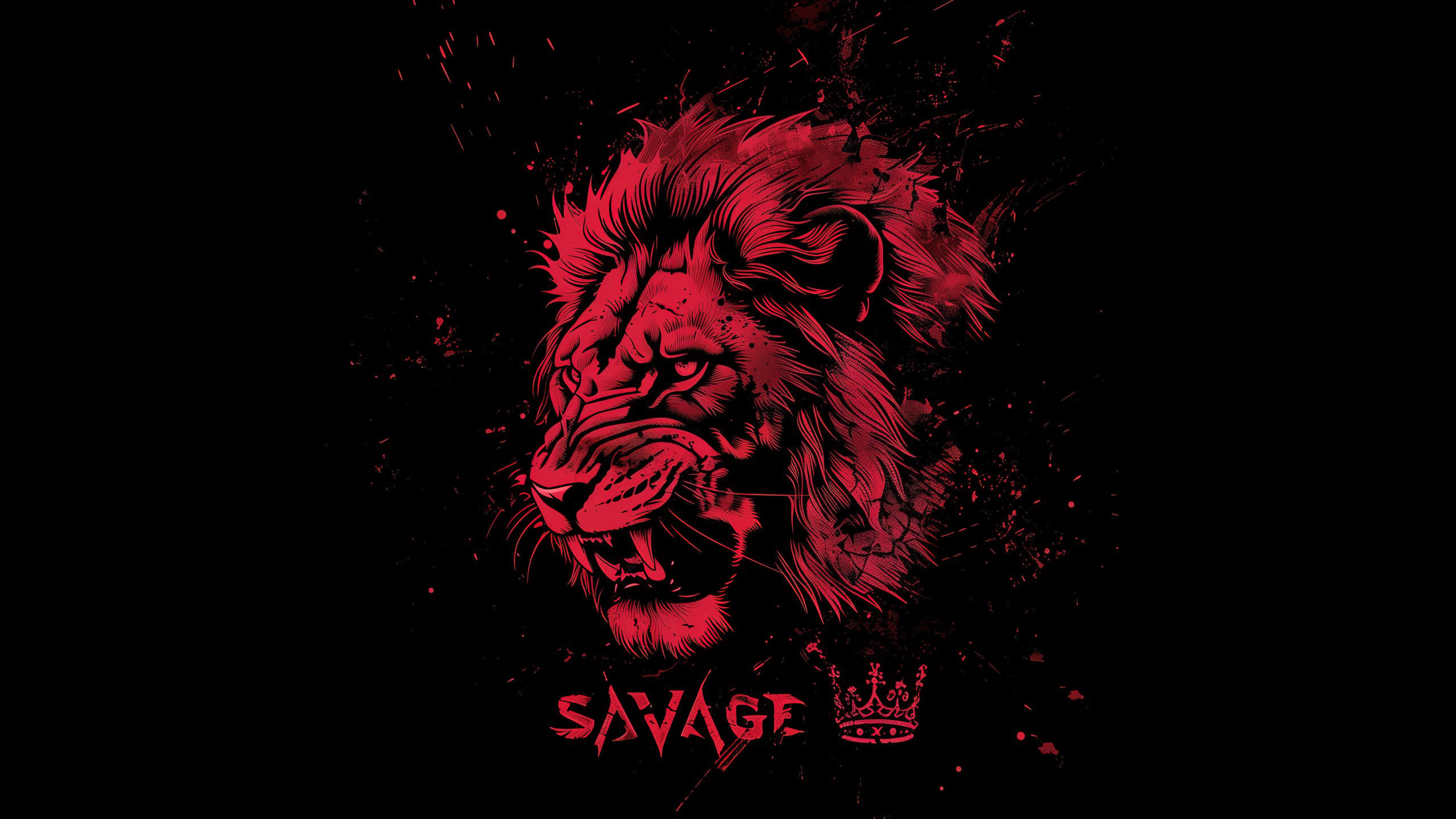 5120x2880 Red Honor Carnivore Wallpaper