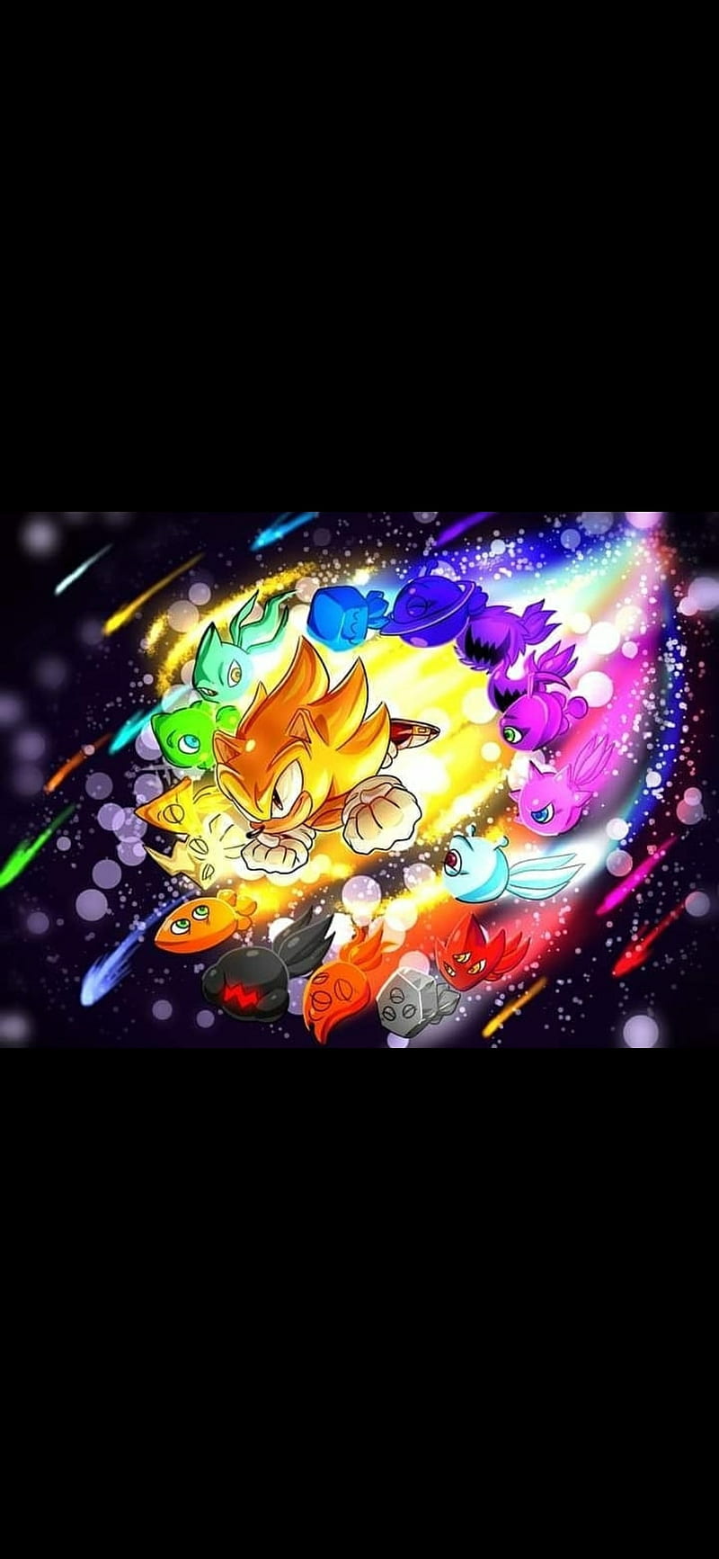 800x1733 HD sonic color wallpaper