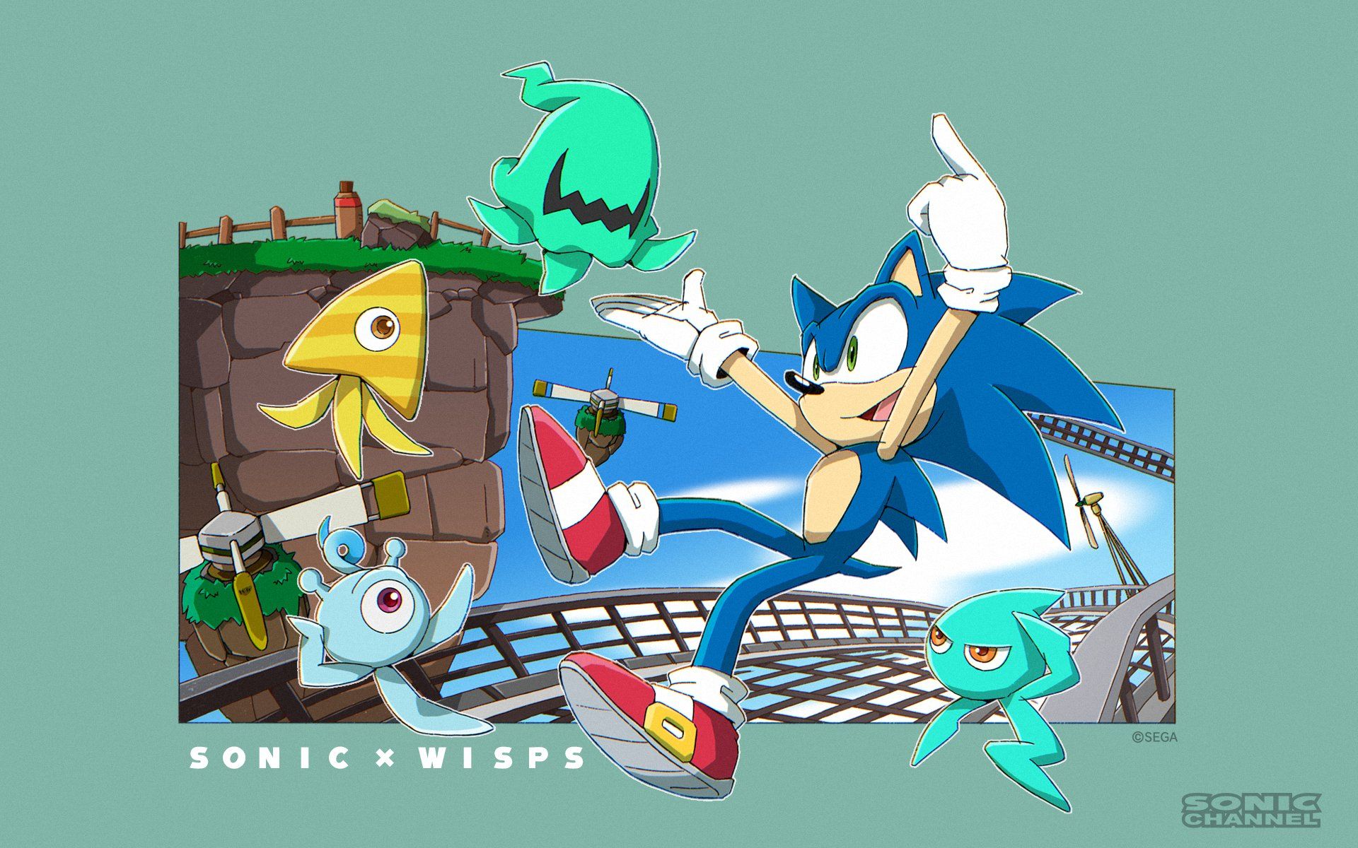 1920x1200 Download Sonic Channel Sonic The Hedgehog TV Show Sonic Colors: Rise Of The Wisps HD Wallpaperx1200
