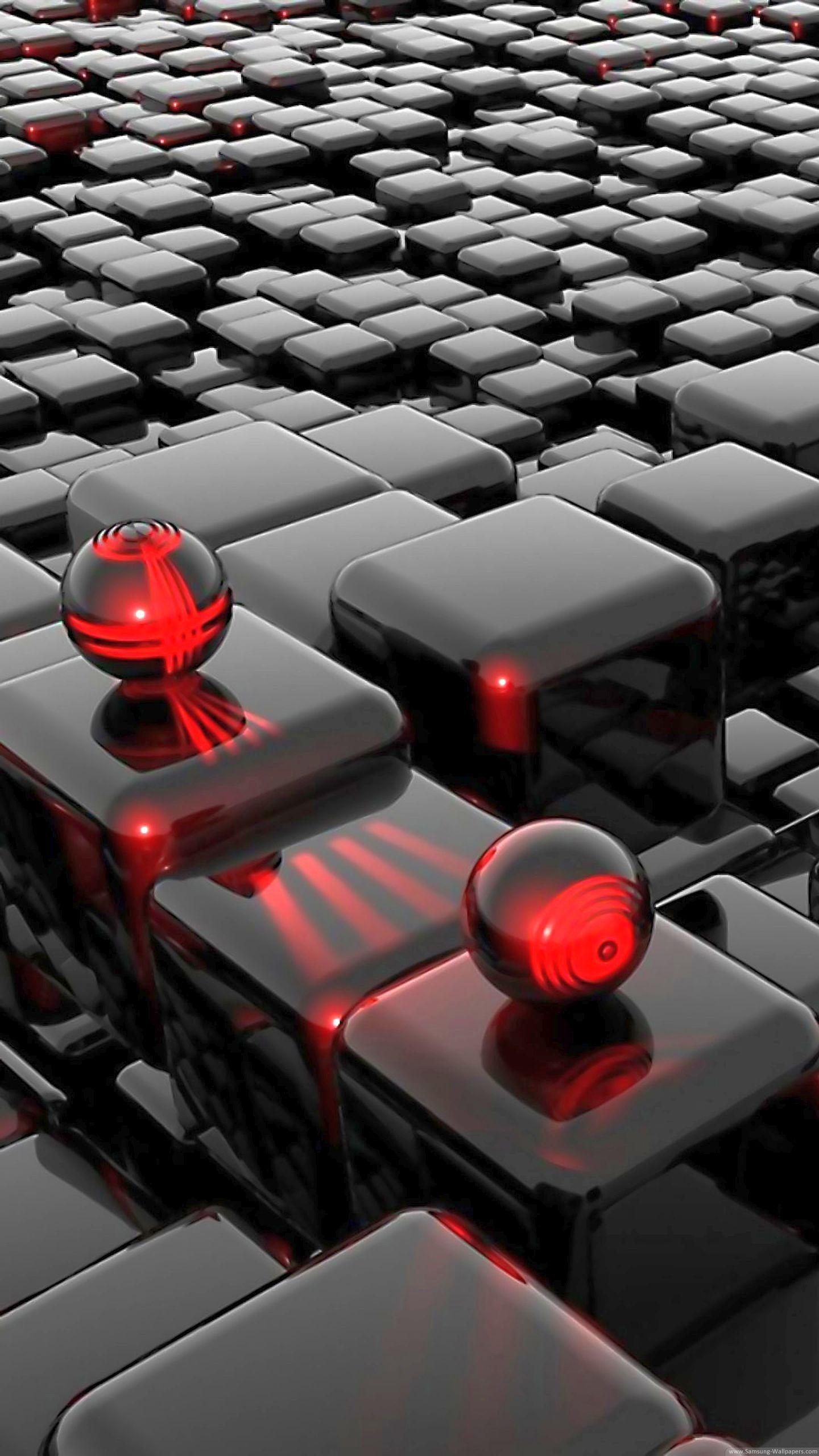 1440x2560 Red Black Samsung Wallpaper