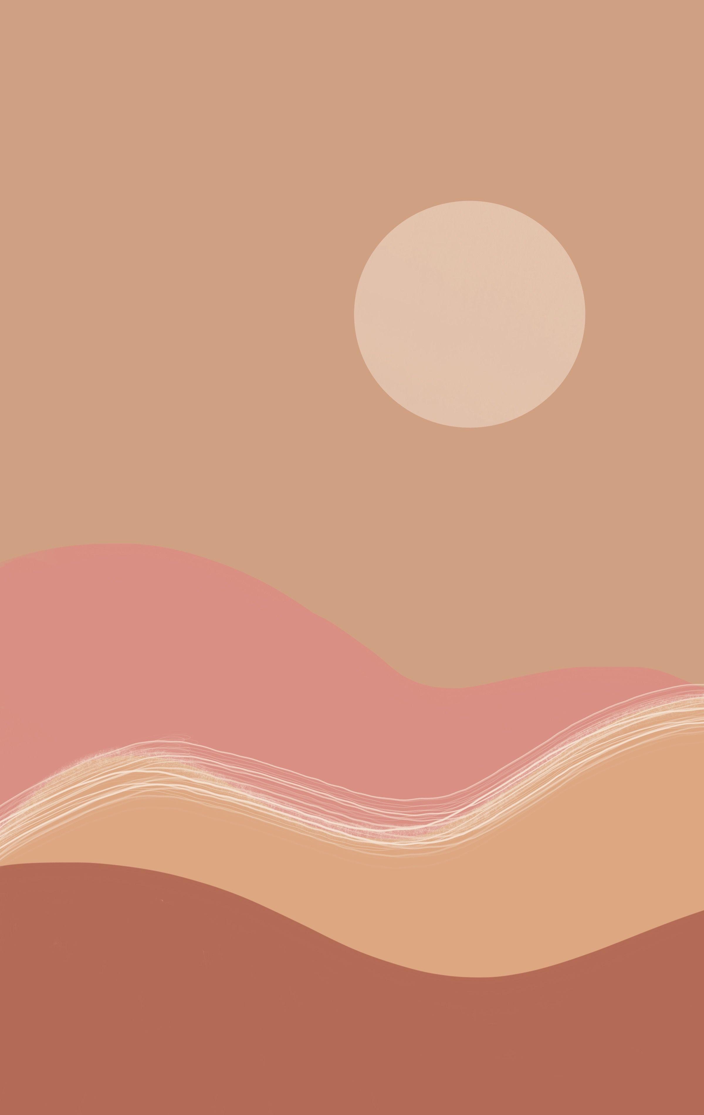 9 iOS MinimalistBeigeNeutral Wallpaper and App Icons for your Home  Screens  STRAPHIE  Геометрический постер Цветочная живопись на холсте  Пейзажи