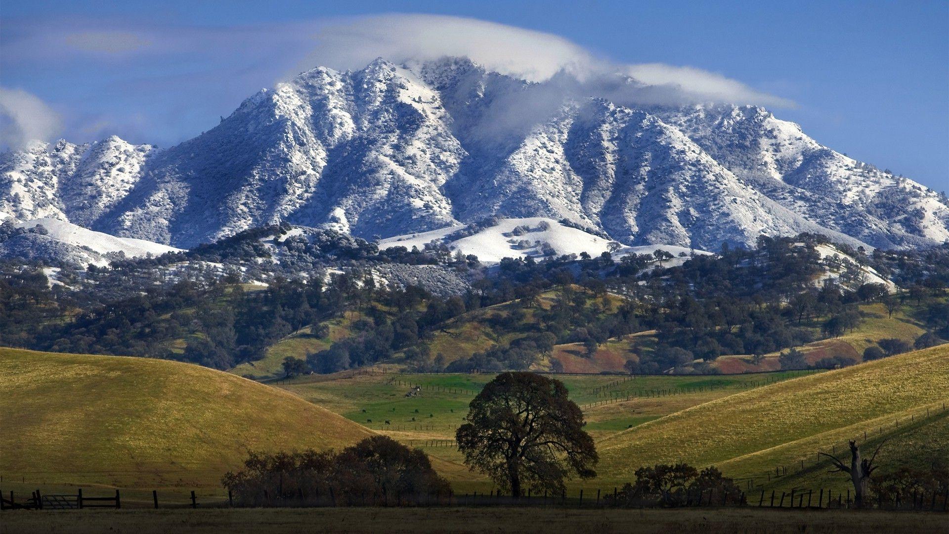 1920x1080 nature, Landscape, Mountain, Hill, Trees, Snow Wallpaper HD / Desktop and Mobile Background
