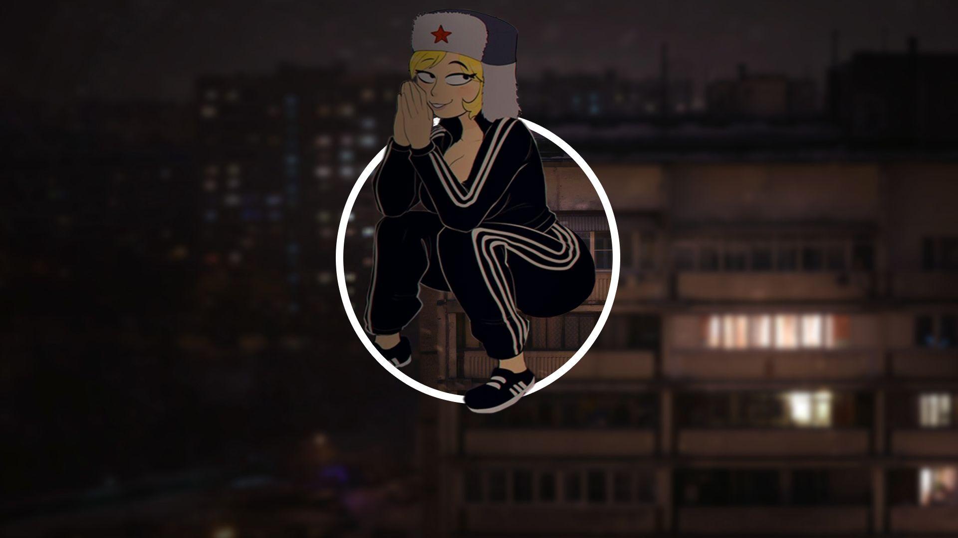 1920x1080 Gopnik Adidas Russia Anime Anime Girls Wallpaper:1920x1080