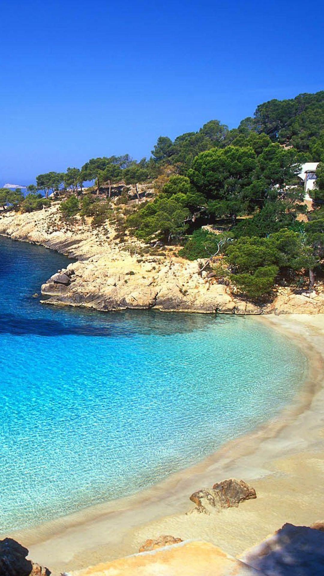1080x1920 Nature. Beach landscape, iPhone wallpaper landscape, Ibiza beach