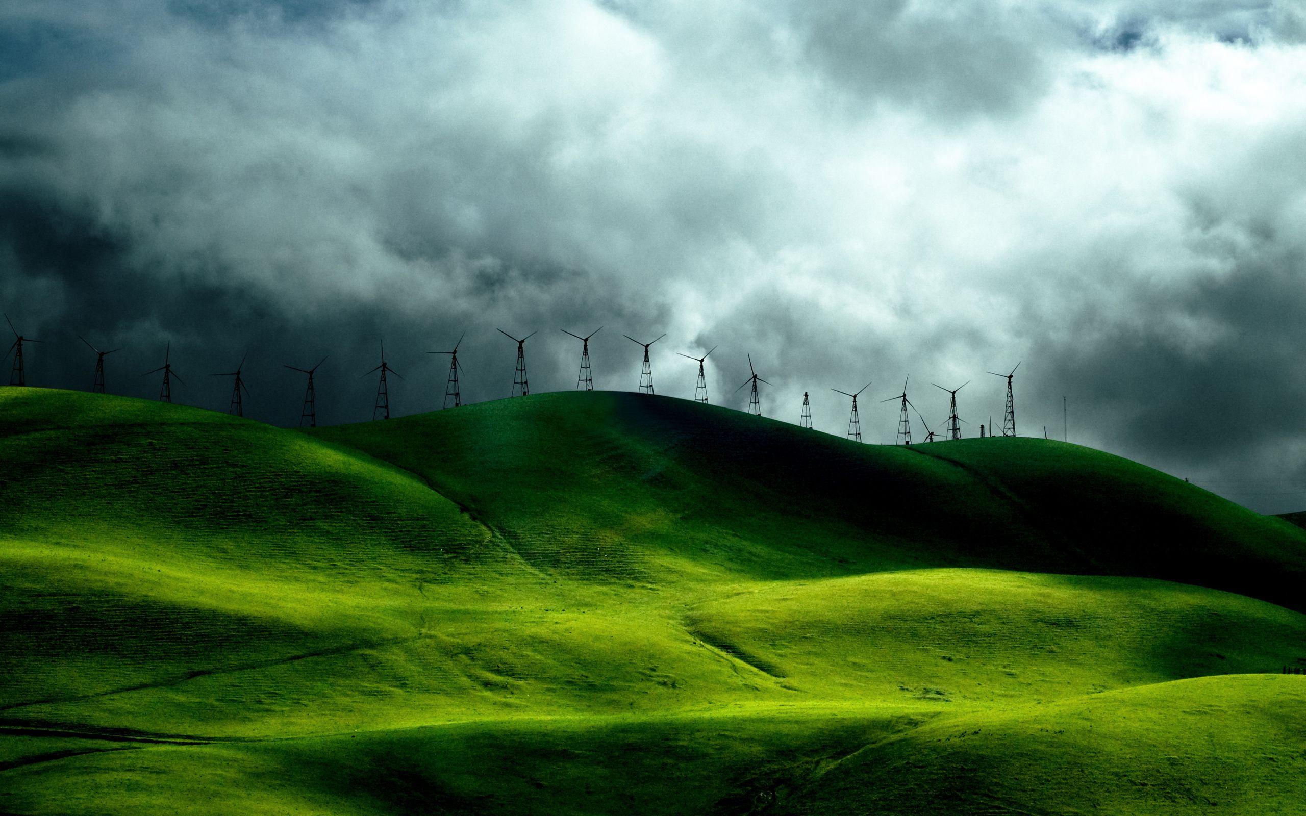 2560x1600 Green Hills Background