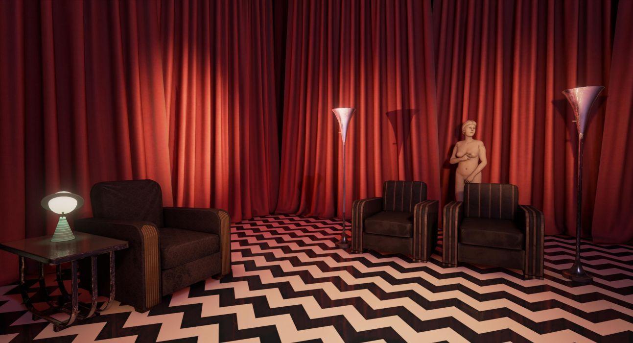 1293x700 Twin Peaks Red Room Wallpaper