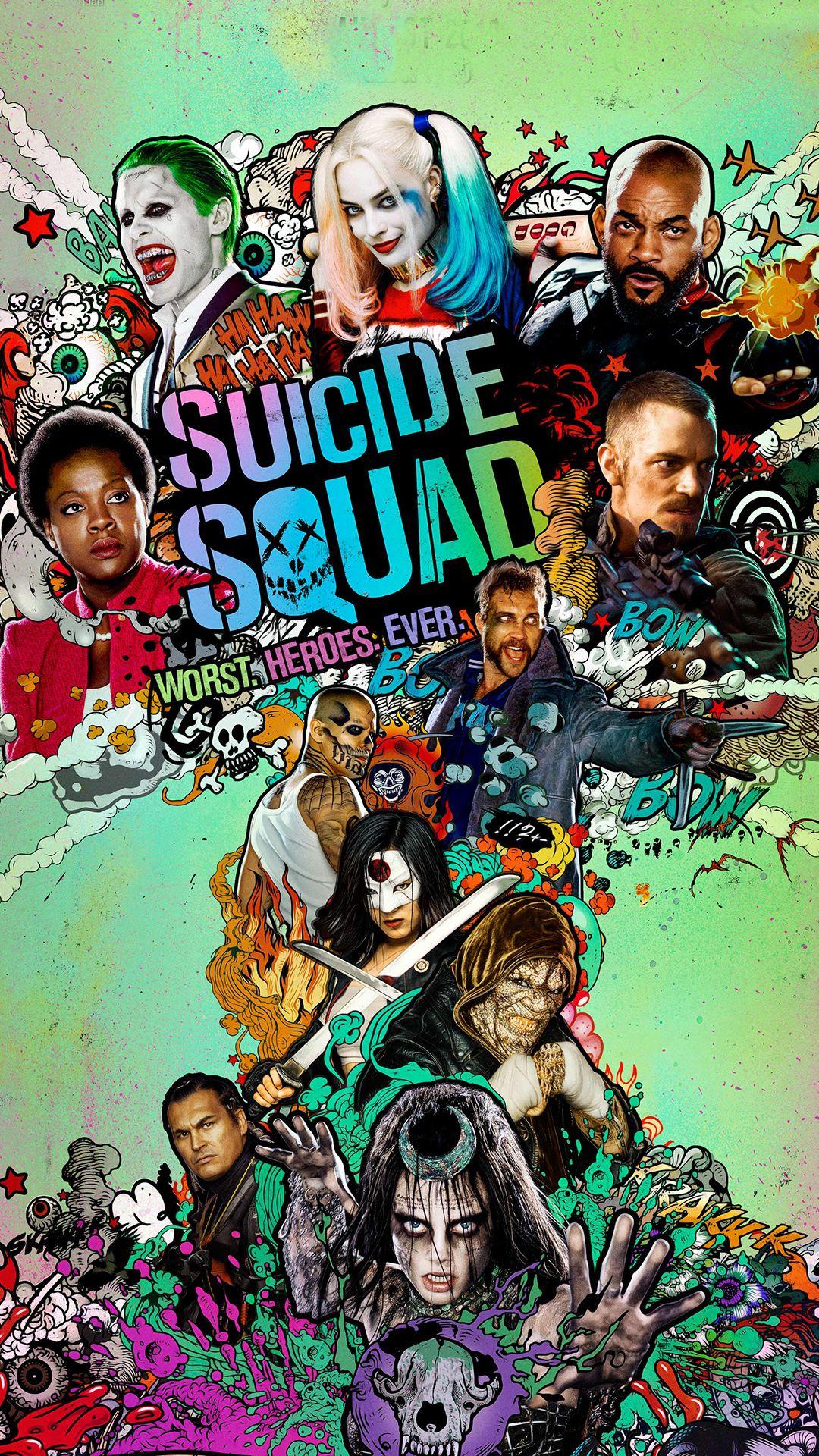 the suicide squad iPhone 12 Wallpapers Free Download