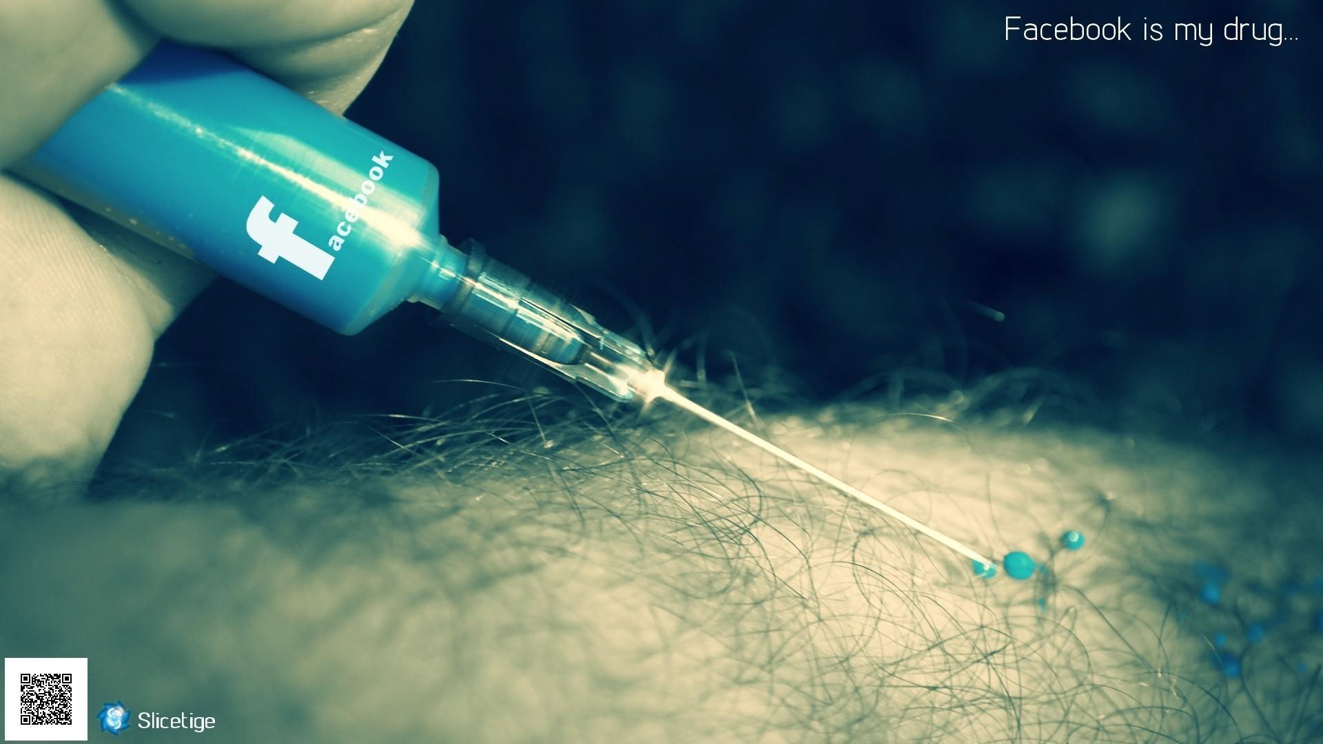 1920x1080 Blue facebook drugs syringe digital art wallpaper