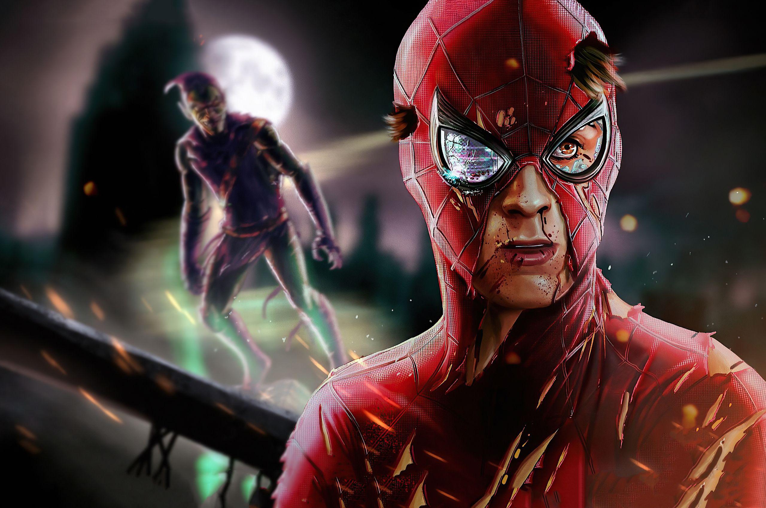 2560x1700 MCU SPIDER MAN VS GREEN GOBLIN Chromebook Pixel HD 4k Wallpaper, Image, Background, Photo and Picture