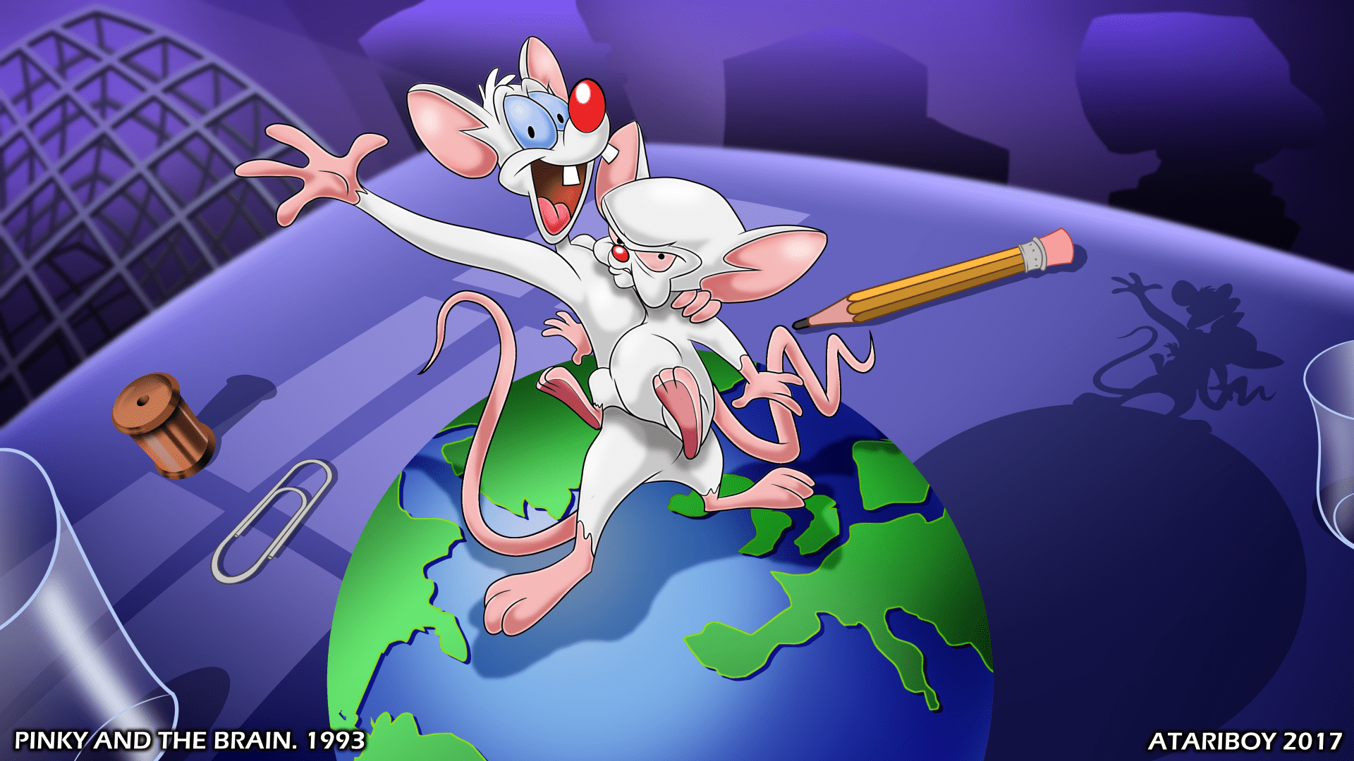 1920x1080 I Heart Pinky And The Brain And The Brain Wallpaper HD Wallpaper & Background Download
