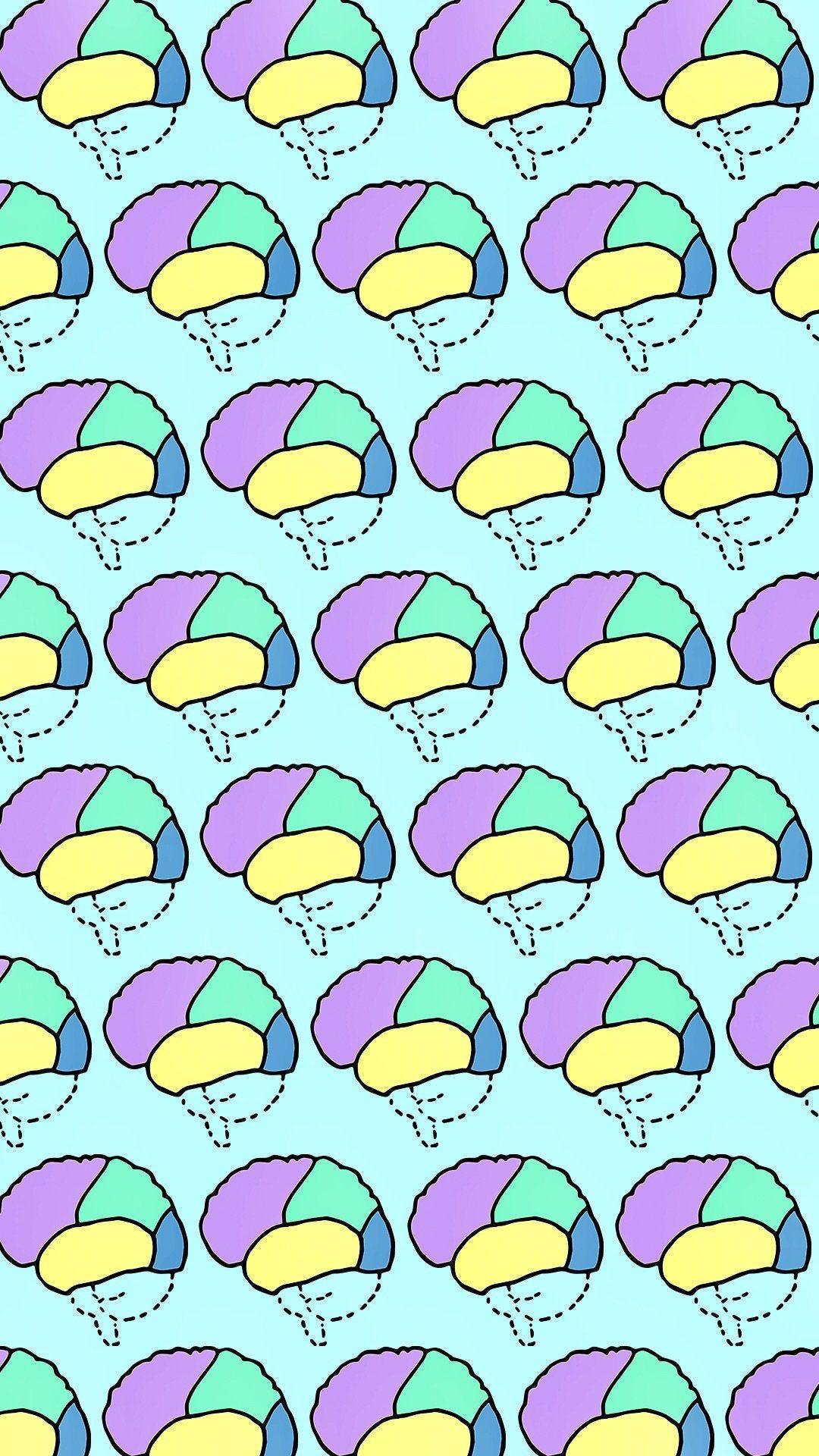 1080x1920 I made a cool brain wallpaper! Feel free to download and use it. (Check out more at my new tumblr oohmyairgraphics.tumblr.com)