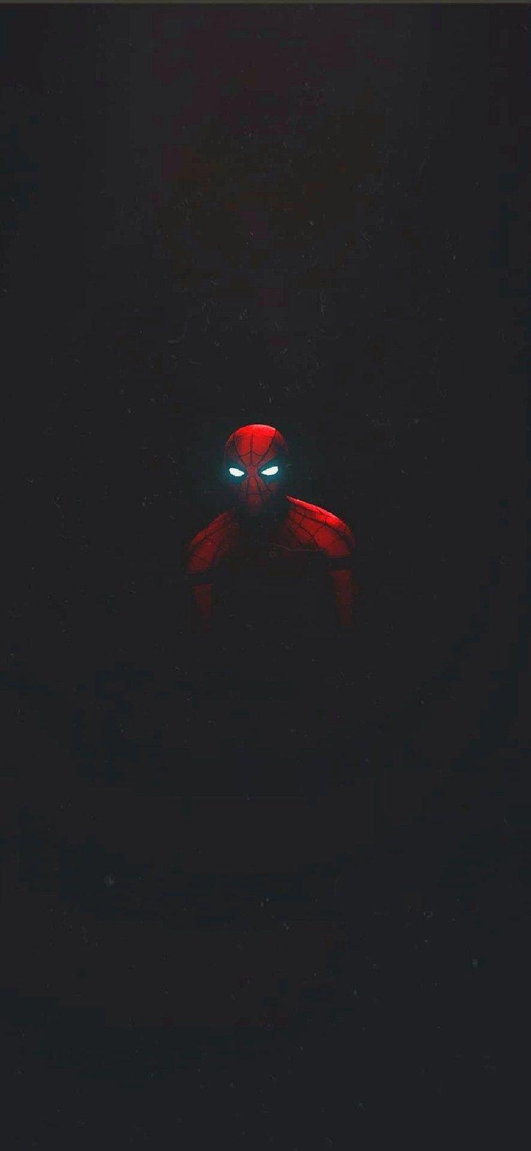 768x1664 MCU Spiderman Dark Black 1080×2340 HD Wallpaper Download