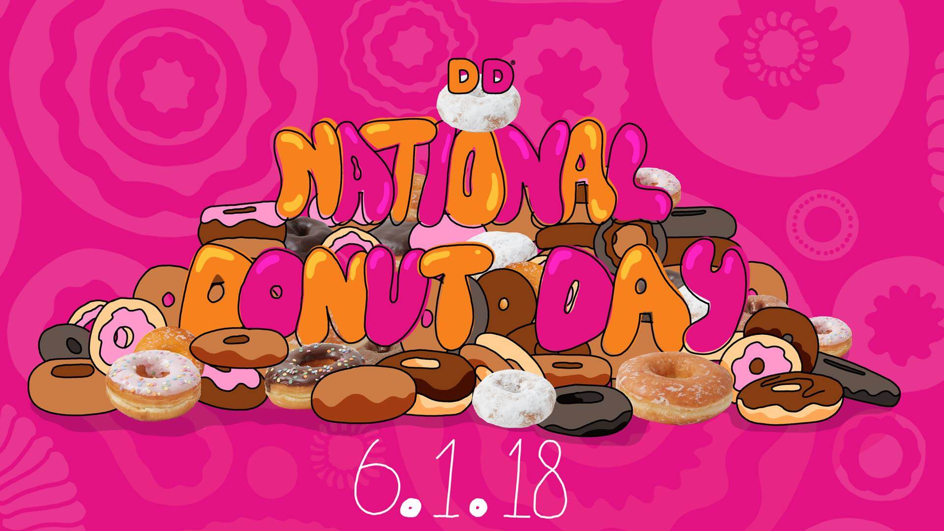 1920x1080 Doughnut Dunkin Donuts Cartoon HD Wallpaper
