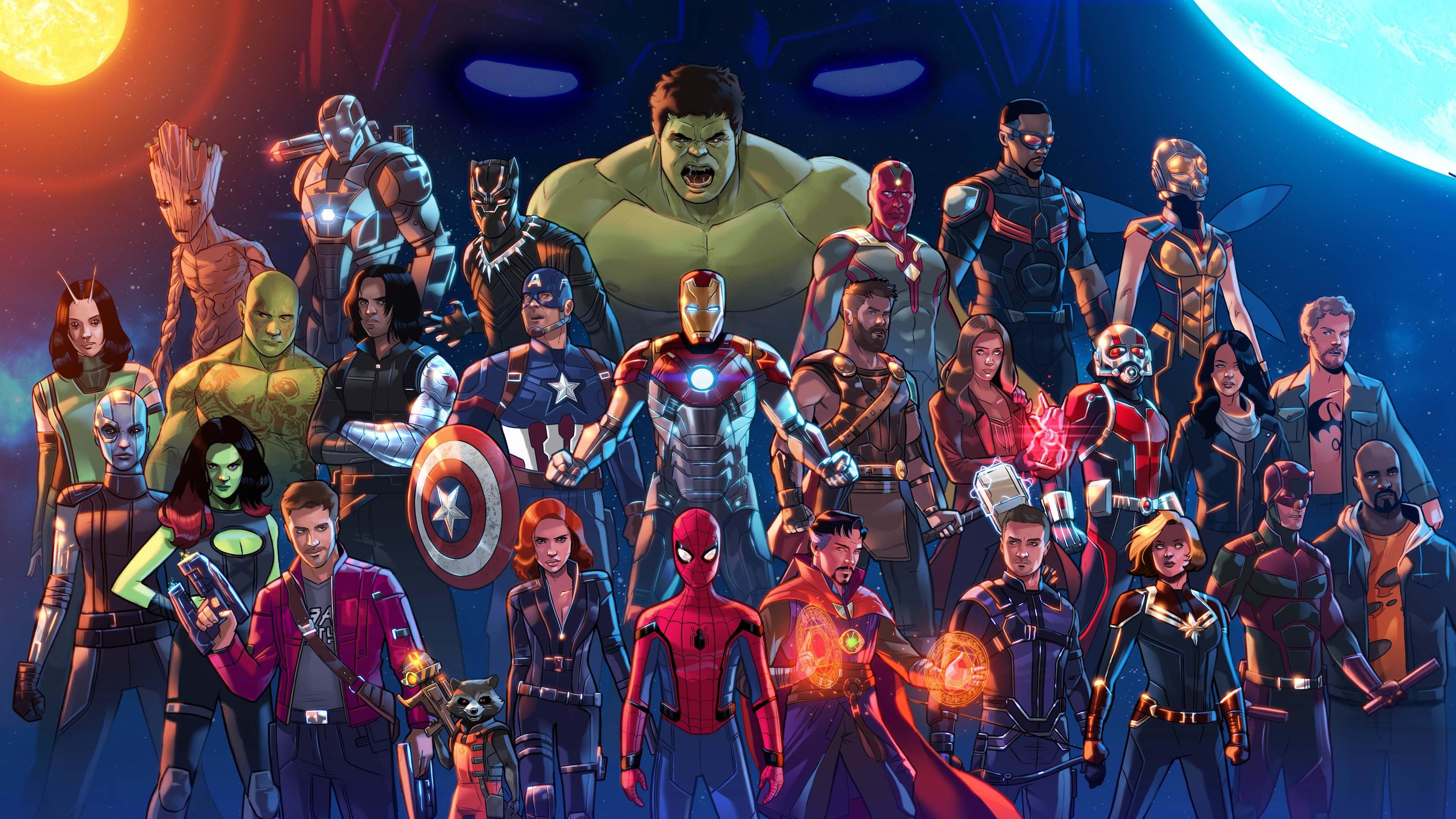 3840x2160 Wallpaper 4k Marvel Cinematic Universe Artwork5k 4k Wallpaper, 5k Wallpaper, Ant Man Wallpaper, Artwork Wallpaper, Black Panther Wallpaper, Black Widow Wallpaper, Captain America Wallpaper, Captain Marvel Wallpaper, Daredevil Wallpaper