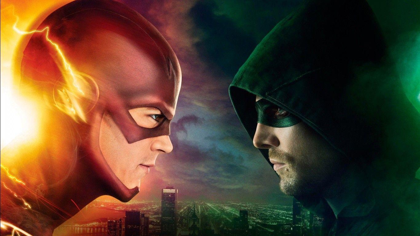 1366x768 People 1366x768 Flash Green Arrow Arrow (TV series) Arrow The Flash. Flash vs, Flash tv series, Arrow tv series