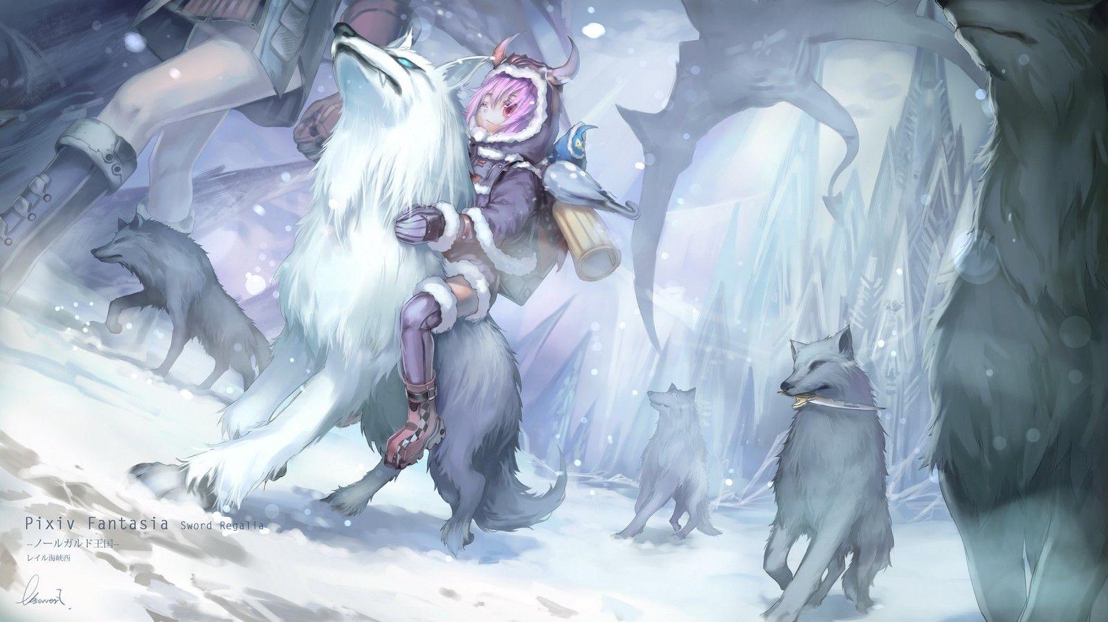 1601x900 Snow Anime Wallpaper. Snow Wallpaper, Snow White Wallpaper and Snow Desktop Wallpaper