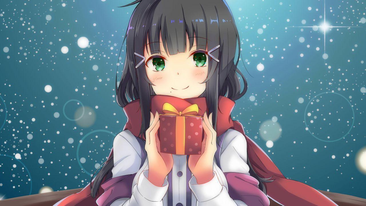 1280x720 Anime Girls Winter Wallpaper