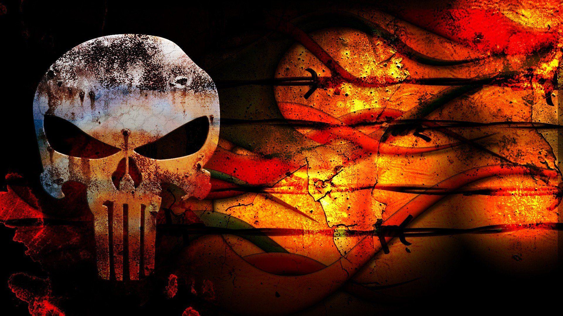 1920x1080 Punisher Skull Wallpaper