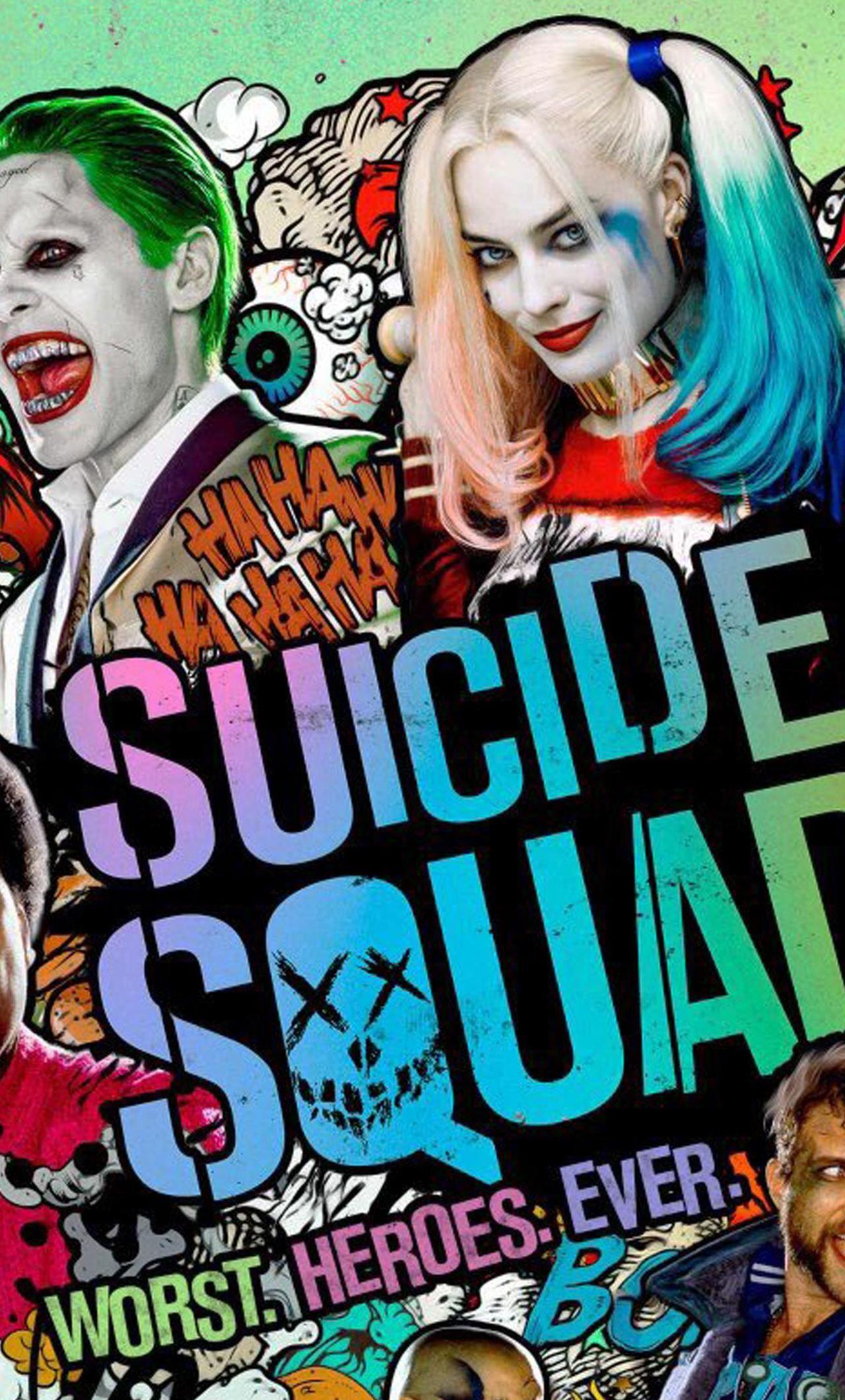 1280x2120 Suicide Squad Poster iPhone HD 4k Wallpaper, Image