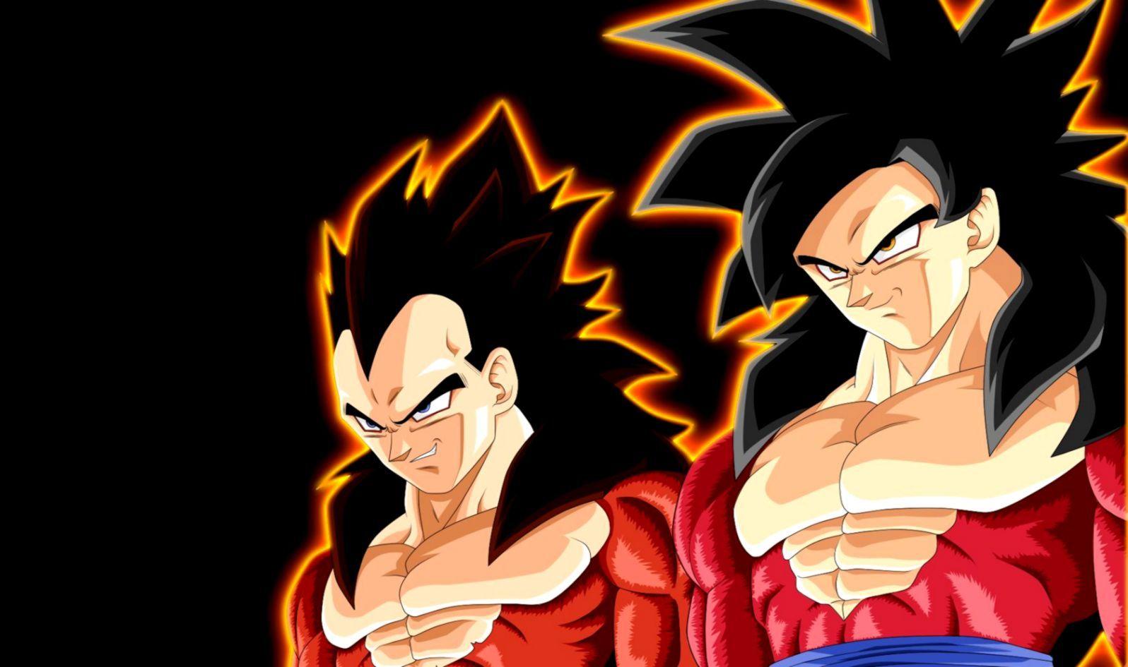 1596x945 Dragon Ball Z Super Saiyan Goku Vs Vegeta Wallpaper Ball Z Wallpaper Goku Super Saiyan 4 HD Wallpaper