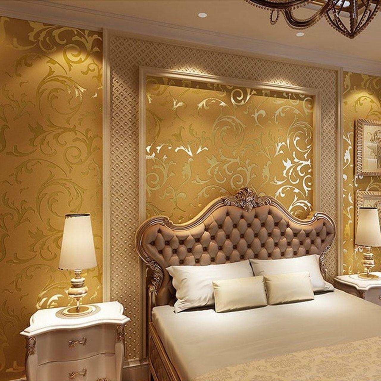 1280x1280 Luxury Grey Silver Leaf 3D Steroscopic Wallpaper for Walls Roll Gold Wall Paper living room background Wallpaper