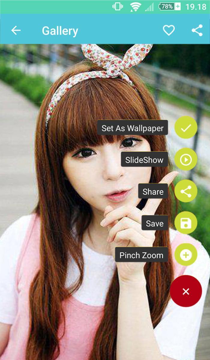 700x1200 Cute Korean Girl Wallpaper for Android