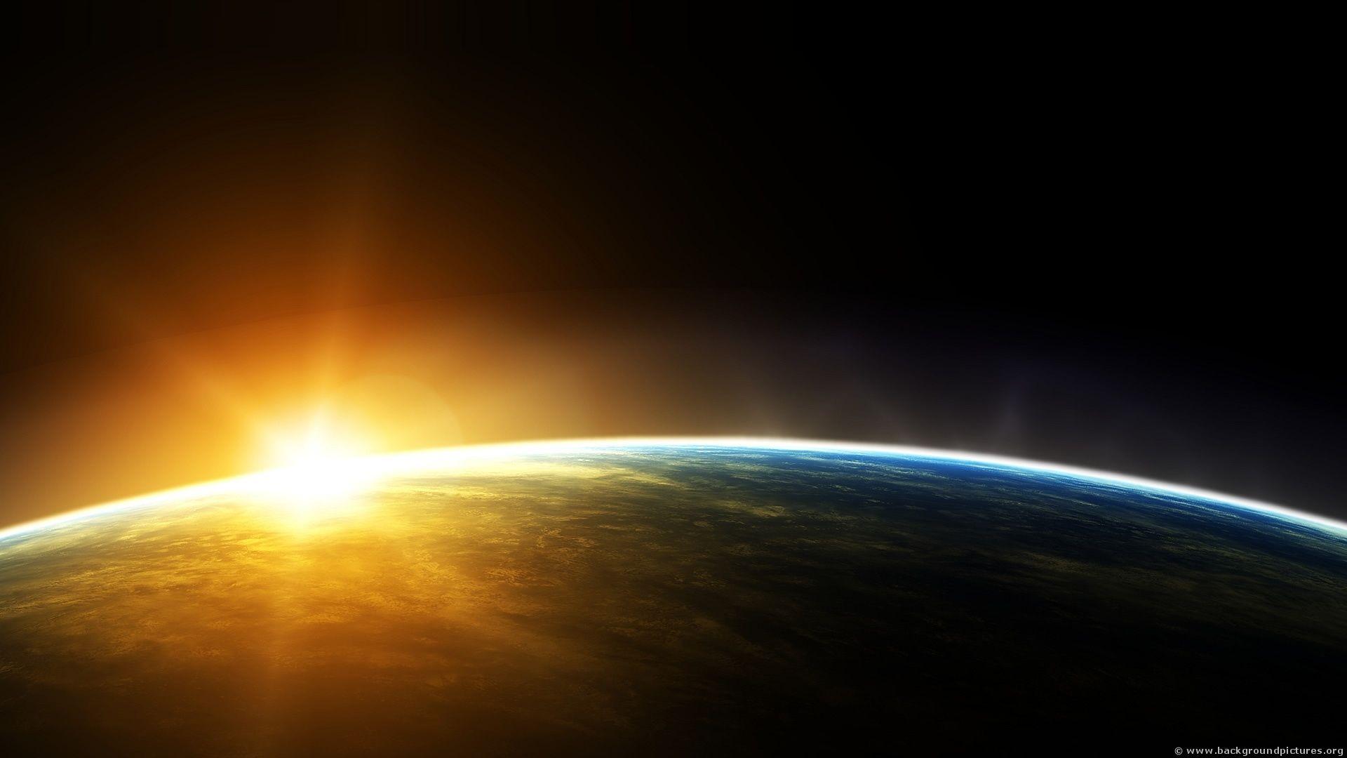 1920x1080 Orange And Black, space, horizon desktop PC and Mac wallpaper