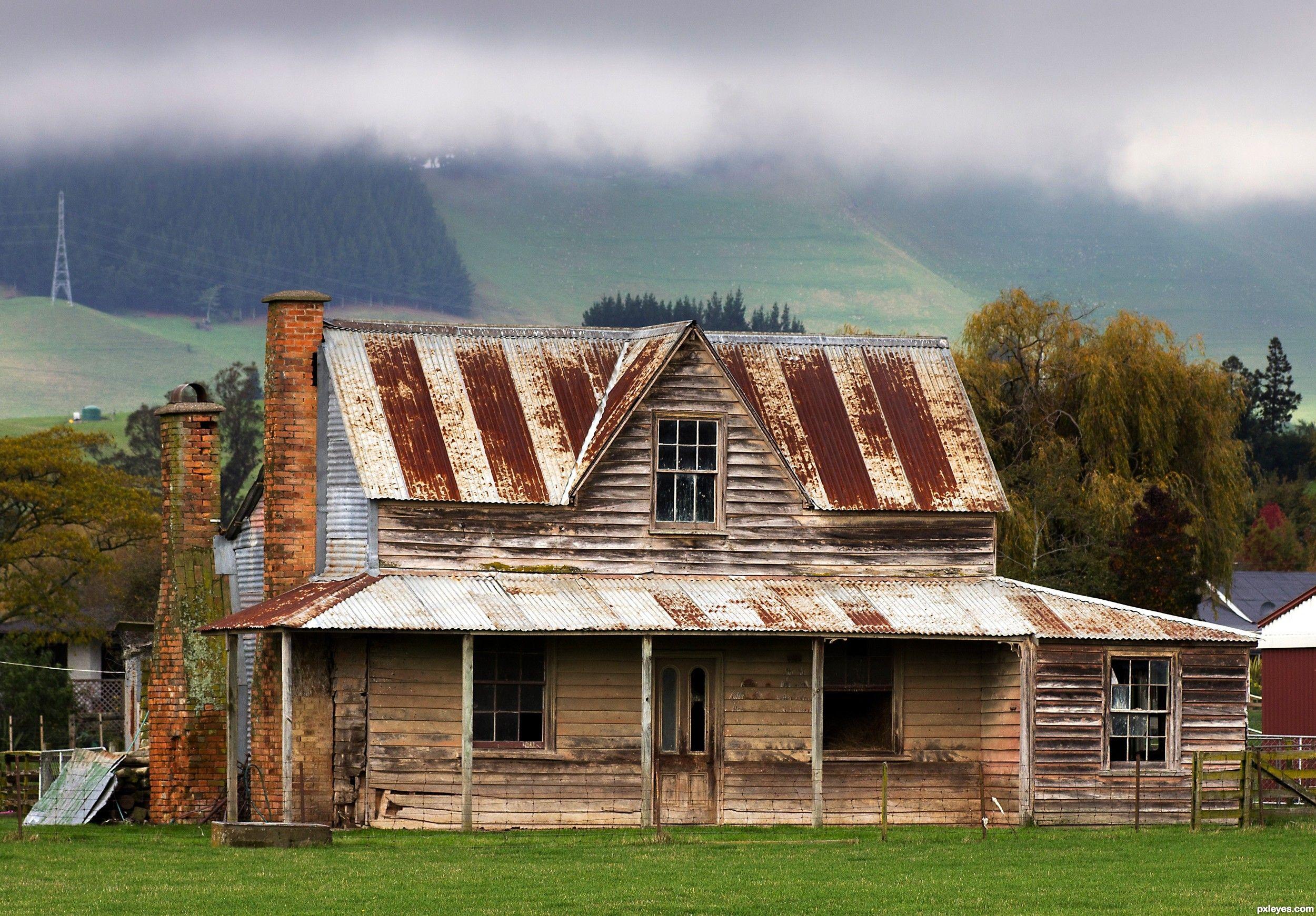 2500x1741 Old Farm House Picture By Friiskiwi For Deriliction Farmhouse With Wrap Around Porch HD Wallpaper