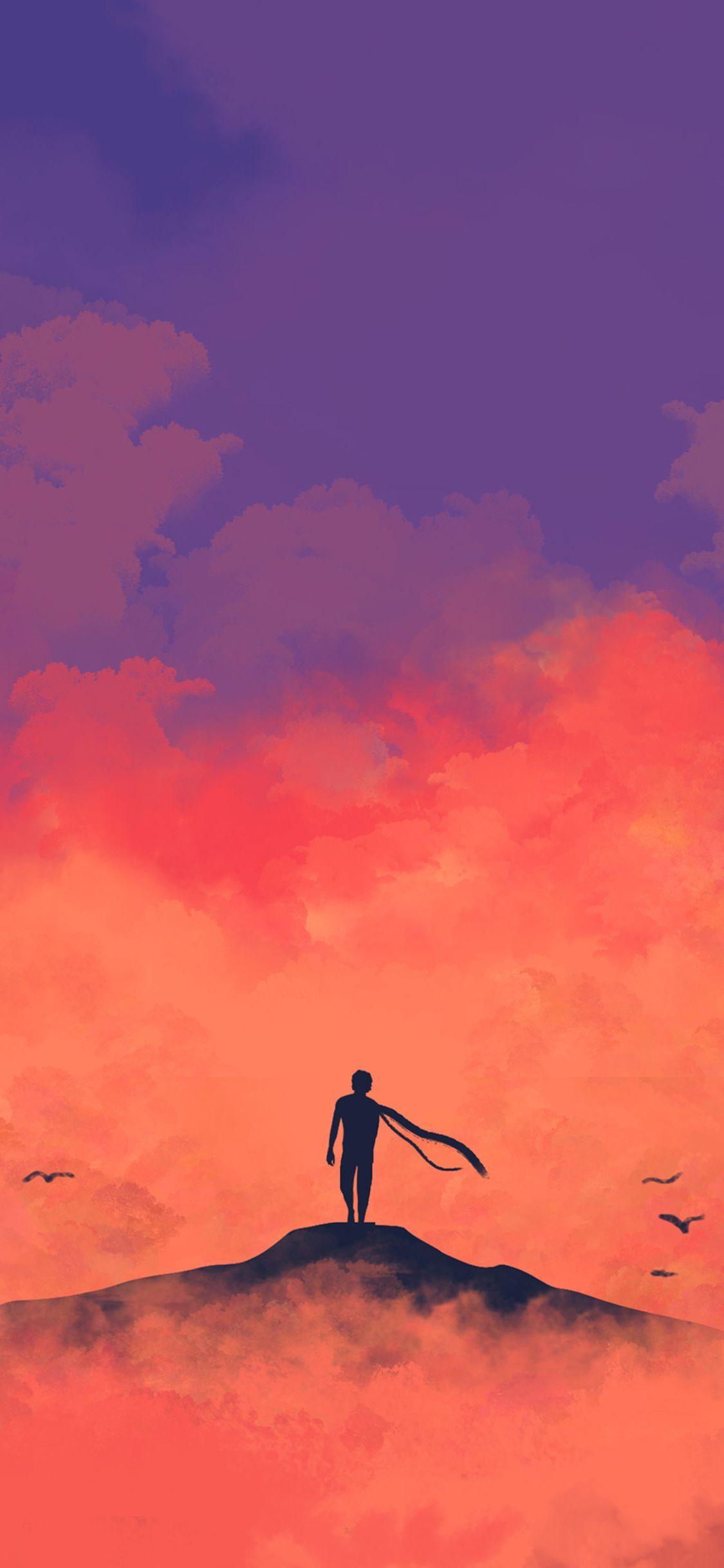1125x2436 Anime Nature Wallpaper iPhone