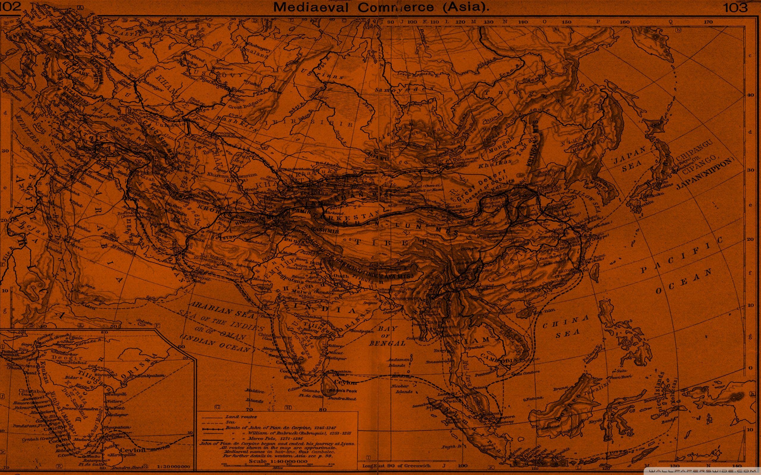 2560x1600 Wallpaper map medieval. Amp.