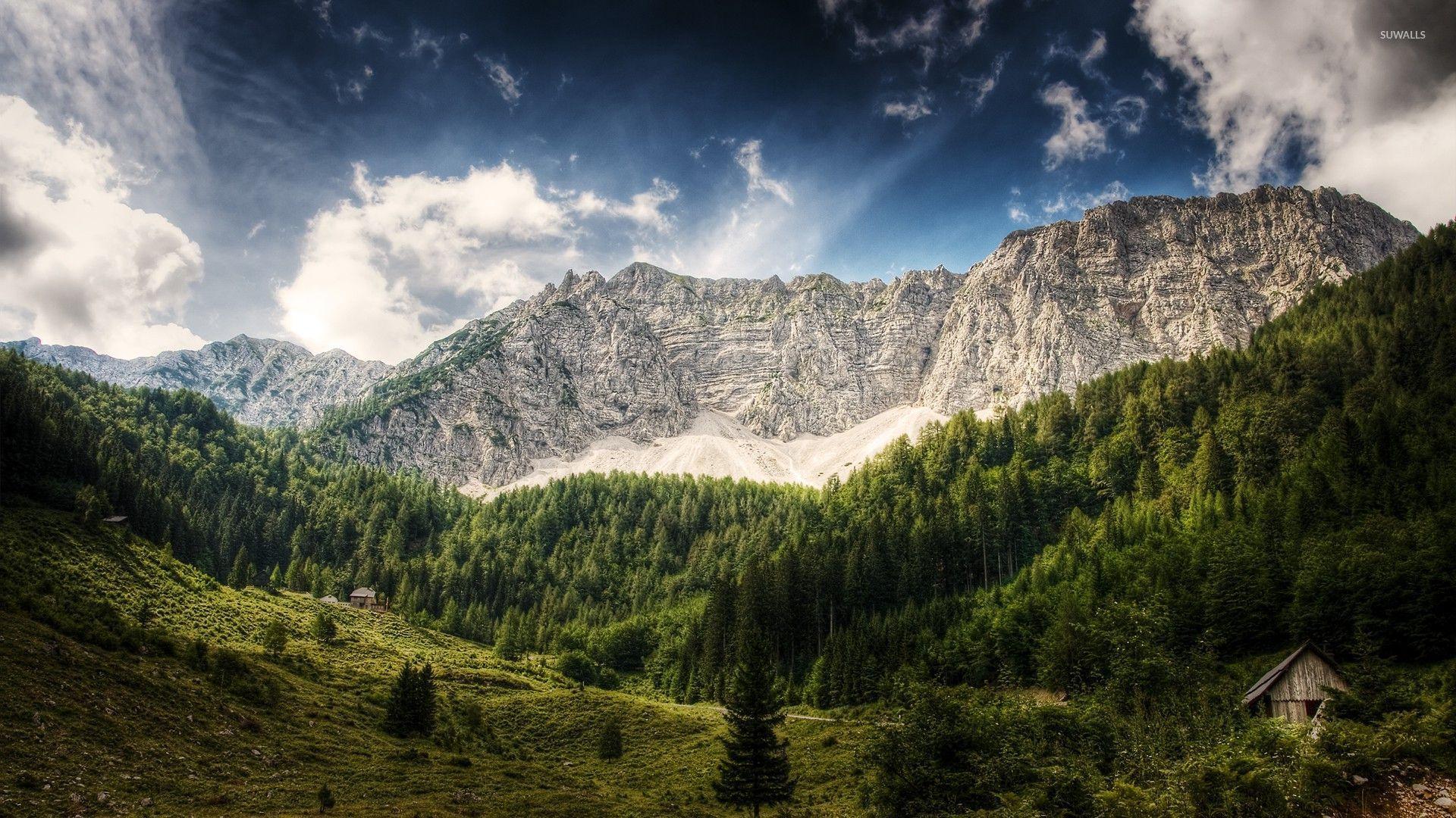 1920x1080 Cabin in the Alps, Austria wallpaper wallpaper