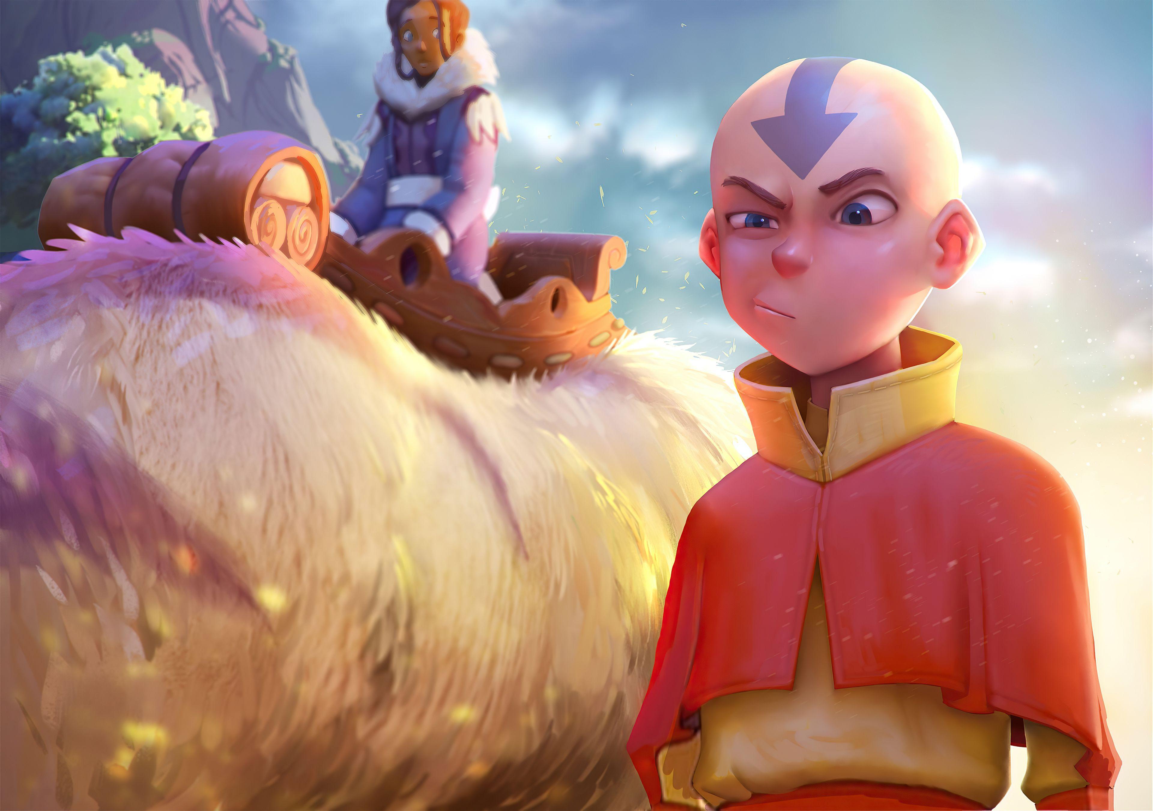 3840x2701 Anng from Avatar upset Anime Wallpaper 4k Ultra HD