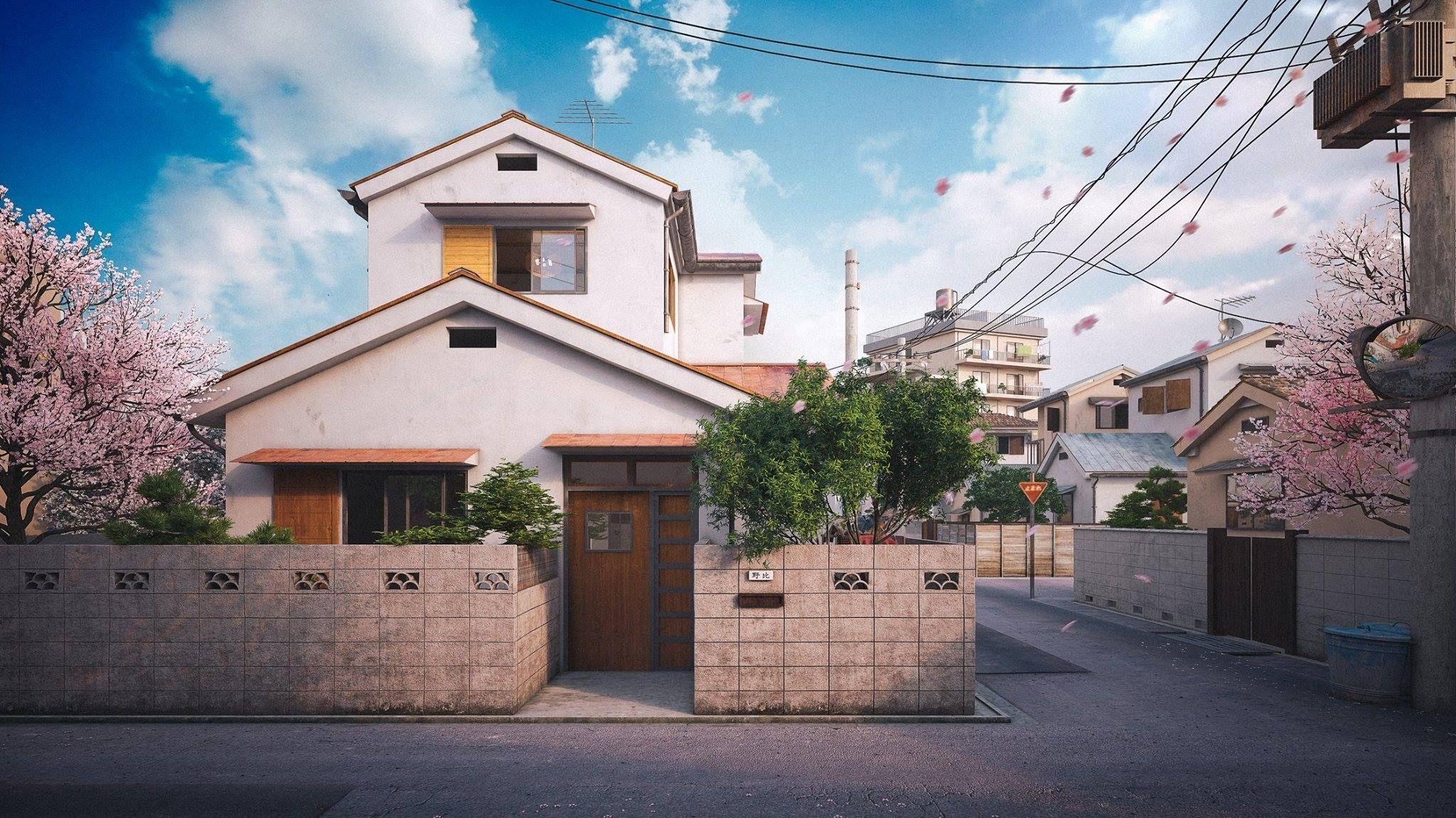 2048x1151 Doraemon House Wallpaper
