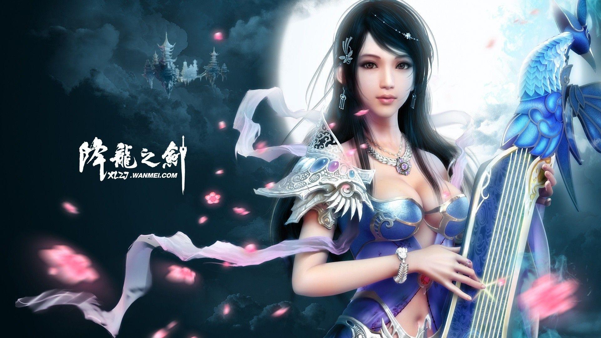1920x1080 Anime Gamer Girl
