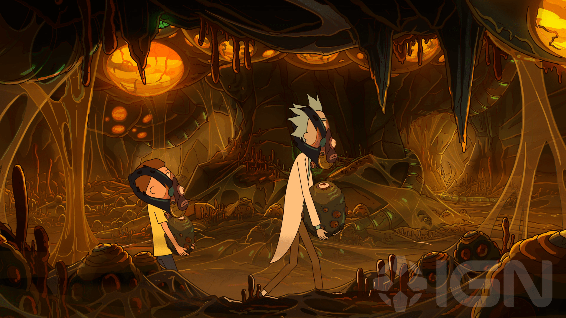 1920x1080 Rick and Morty: Exclusive Season 4 Image Teases Alien and Prometheus Parody